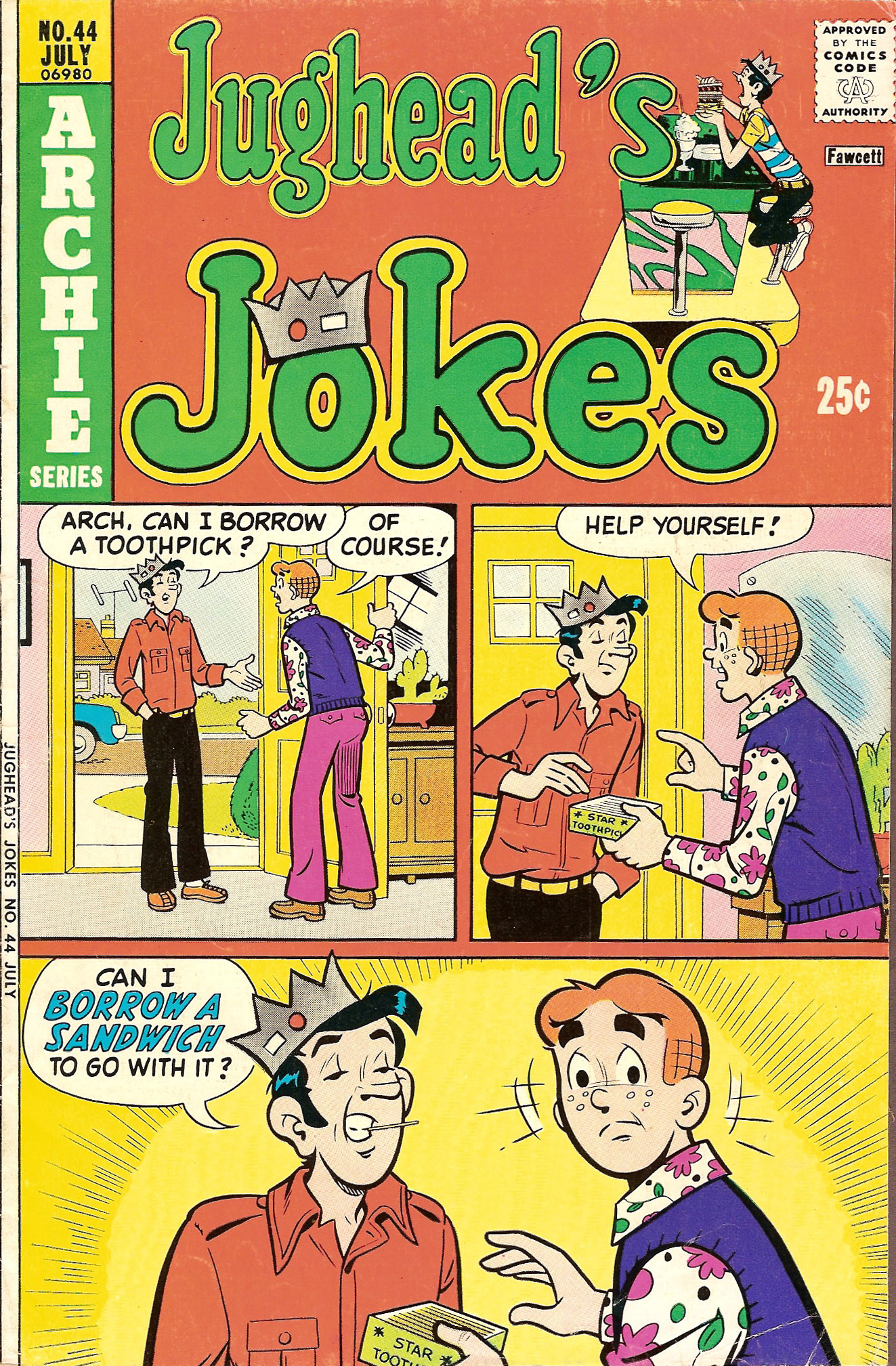 Read online Jughead's Jokes comic -  Issue #44 - 1