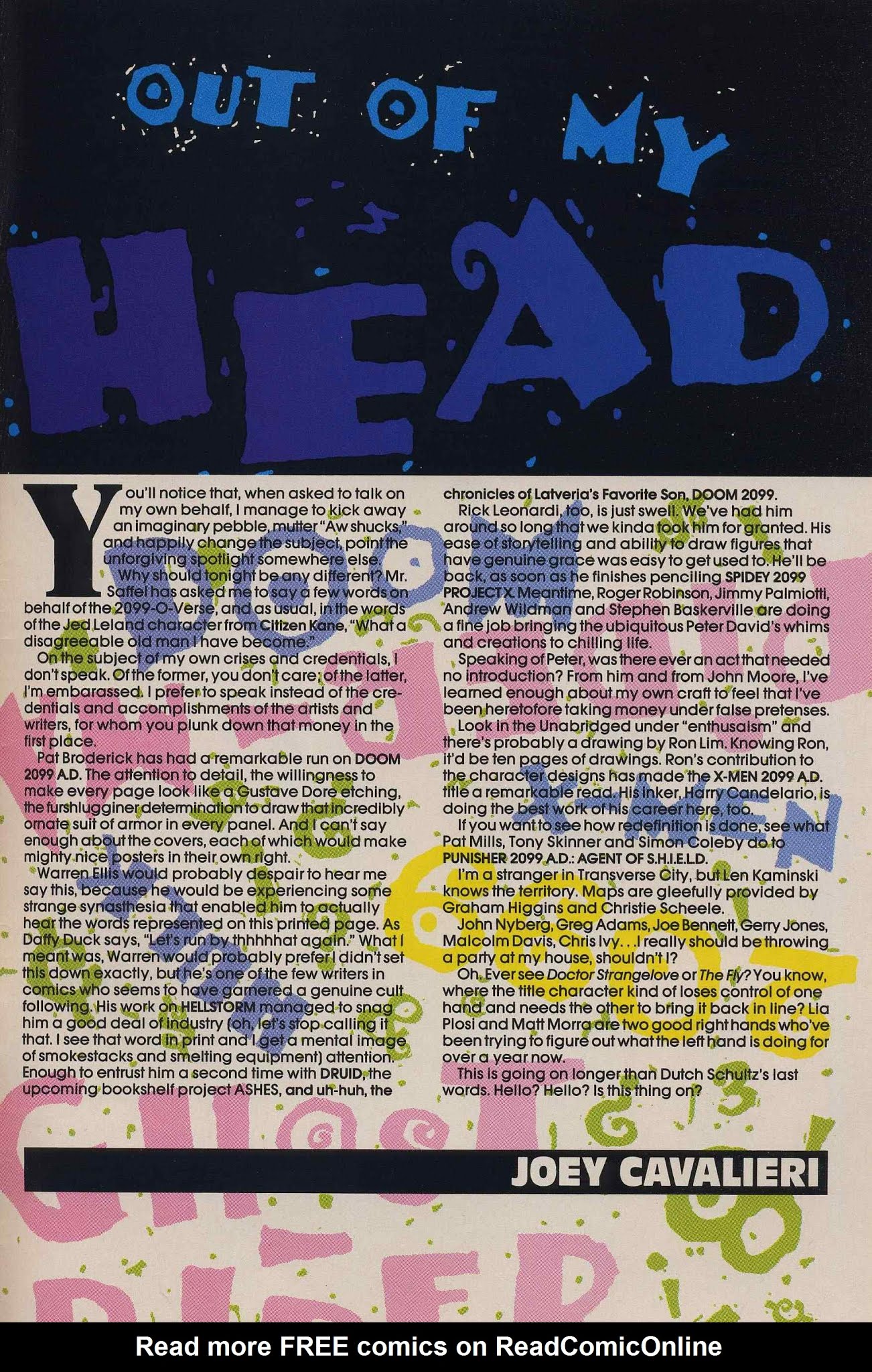 Read online 2099 Special: The World of Doom comic -  Issue # Full - 51