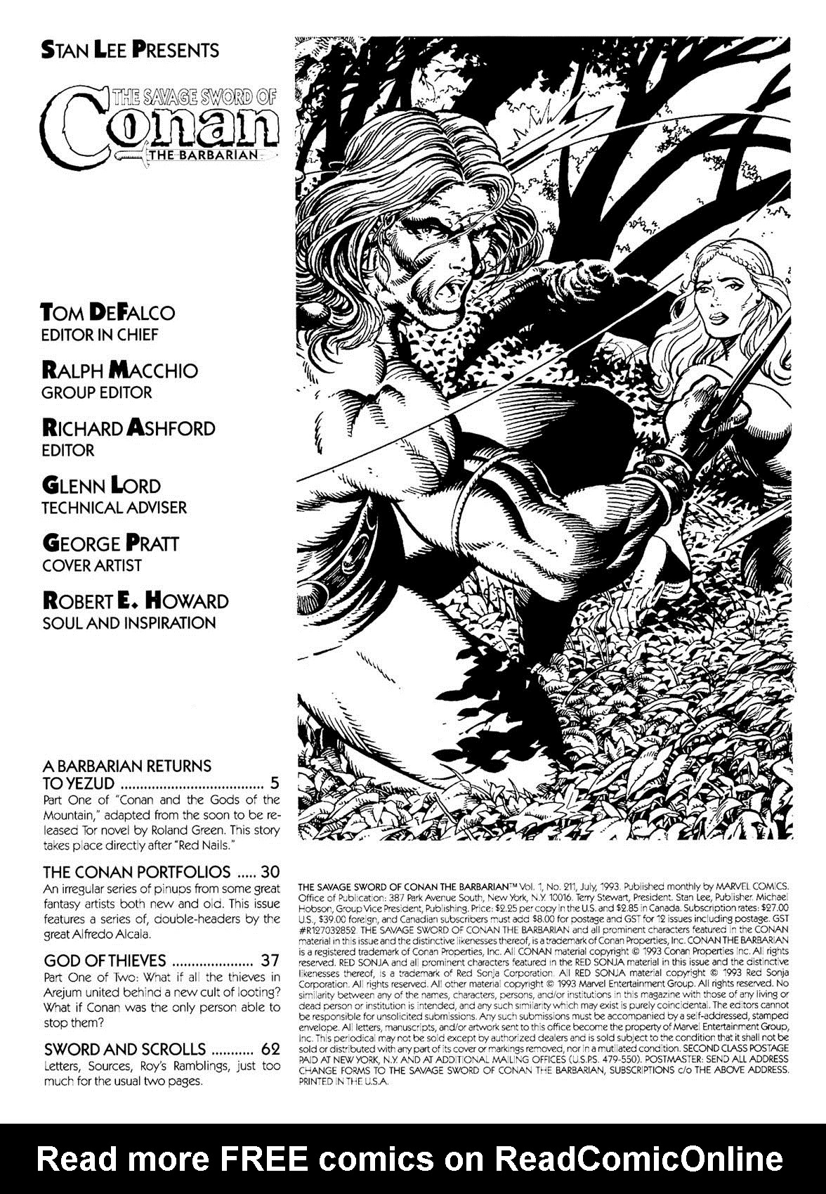 Read online The Savage Sword Of Conan comic -  Issue #211 - 2