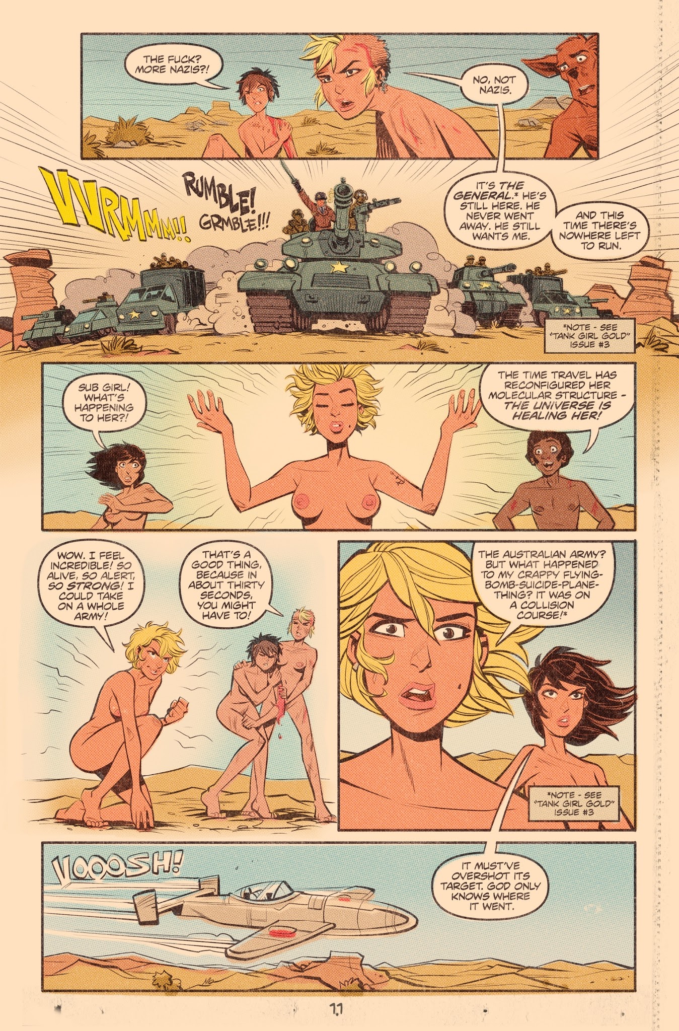 Read online Tank Girl: World War Tank Girl comic -  Issue #4 - 12
