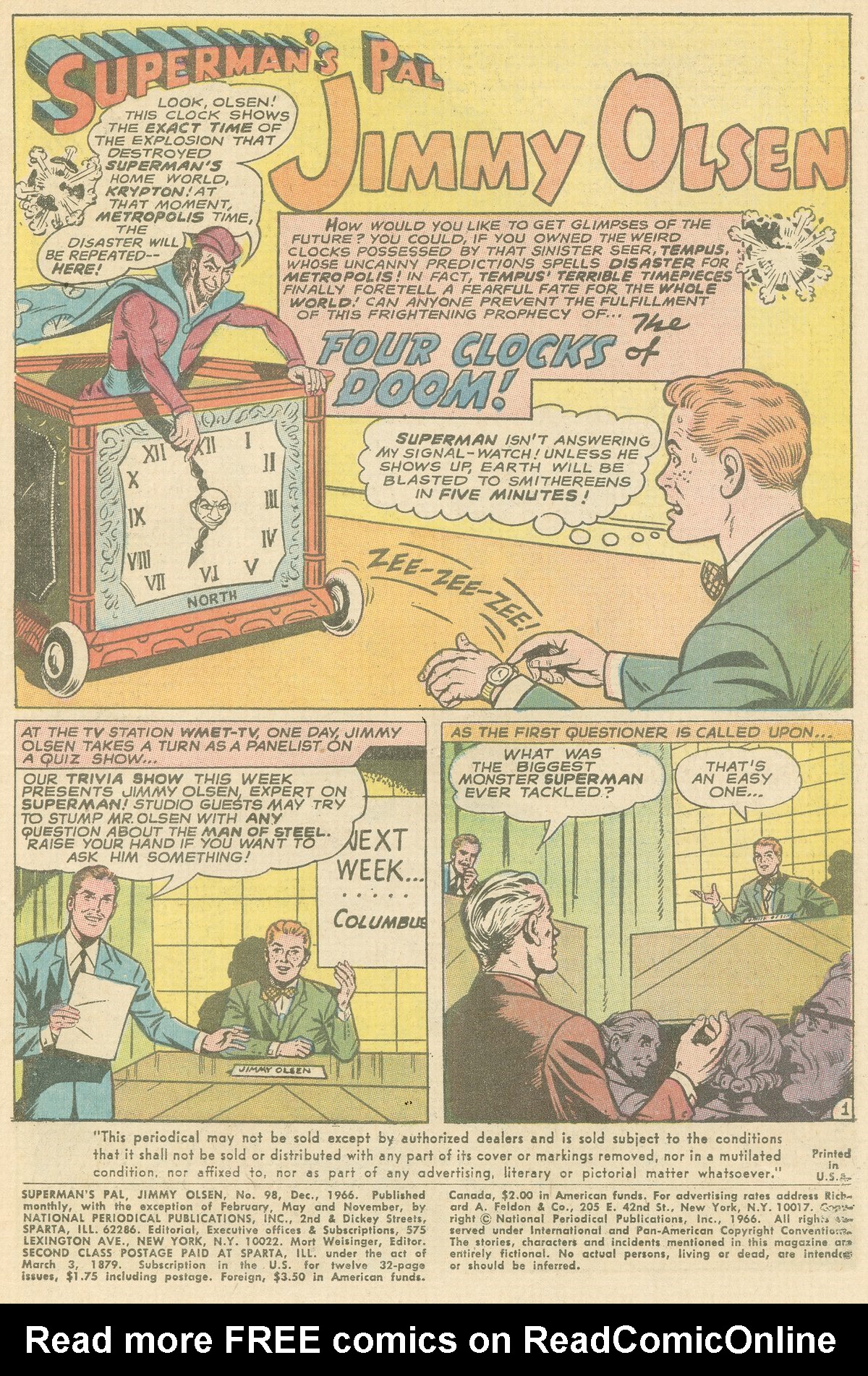 Read online Superman's Pal Jimmy Olsen comic -  Issue #98 - 3