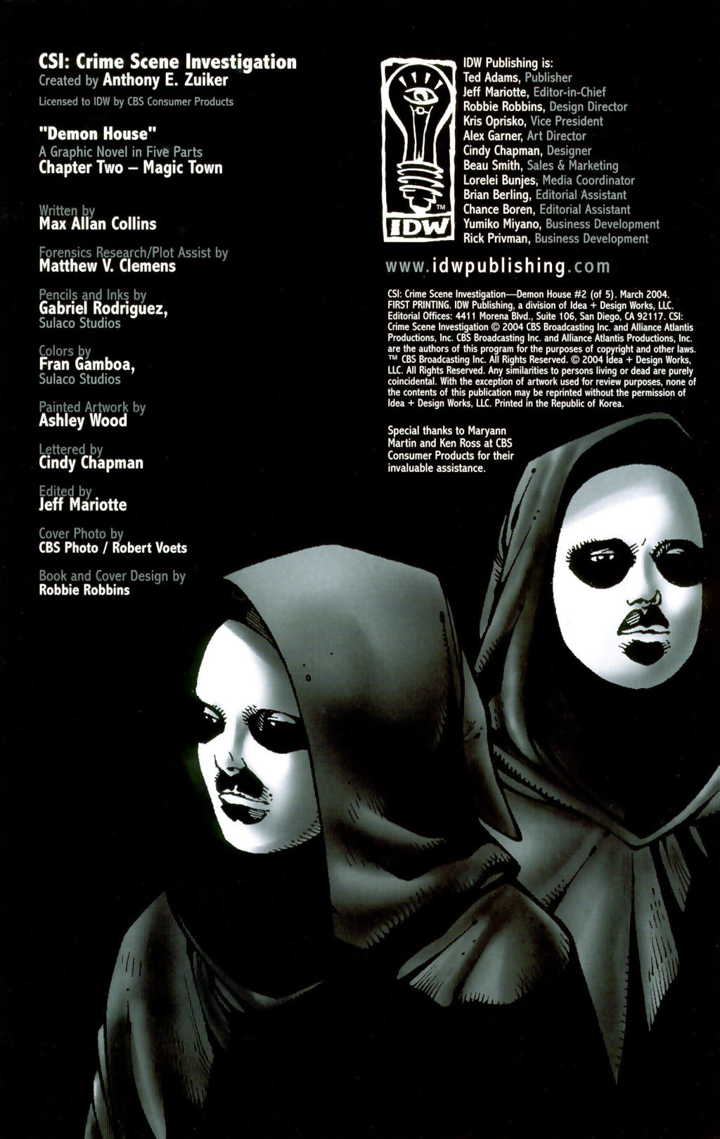Read online CSI: Crime Scene Investigation: Demon House comic -  Issue #2 - 1