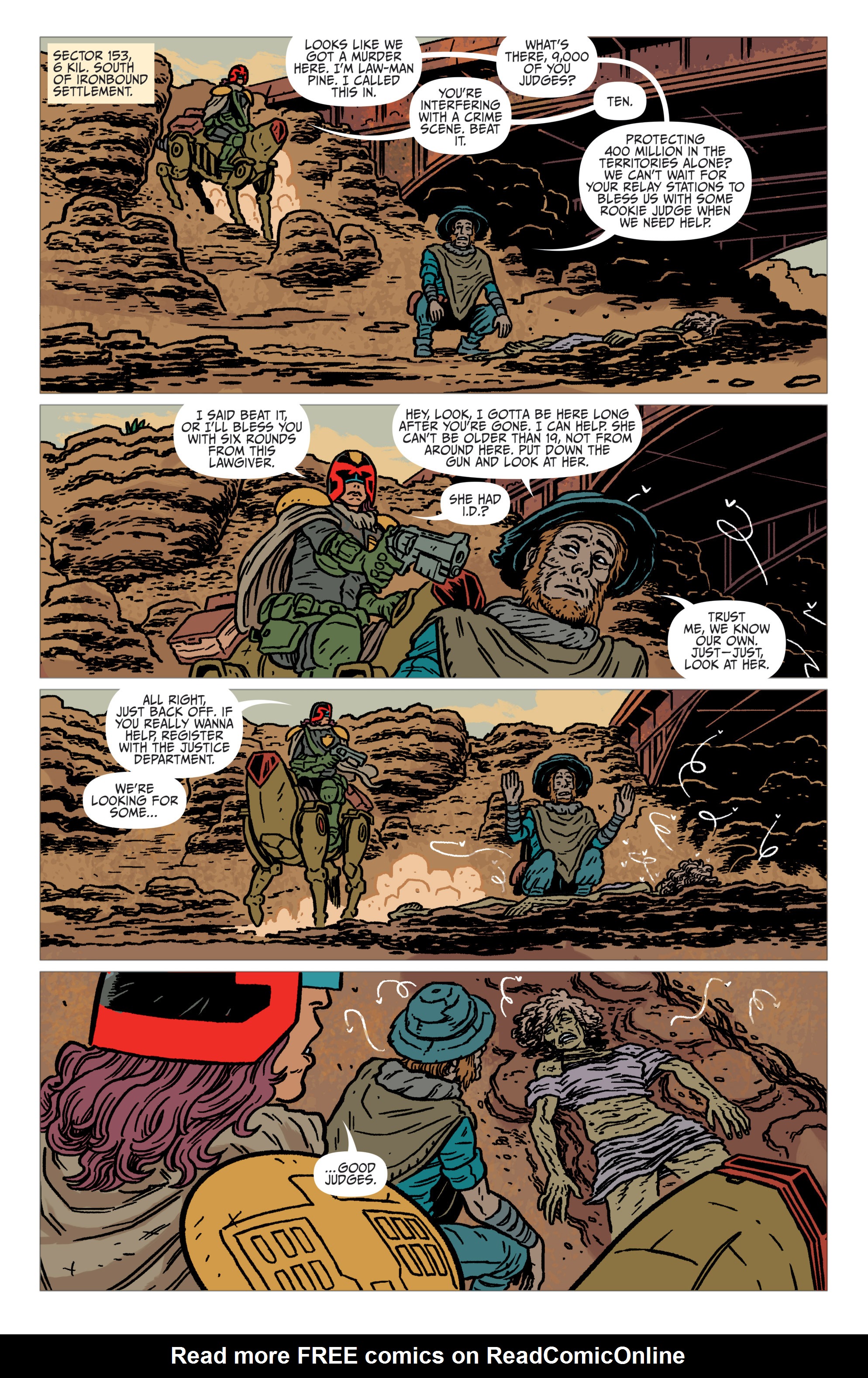 Read online Judge Dredd: The Blessed Earth comic -  Issue #1 - 9
