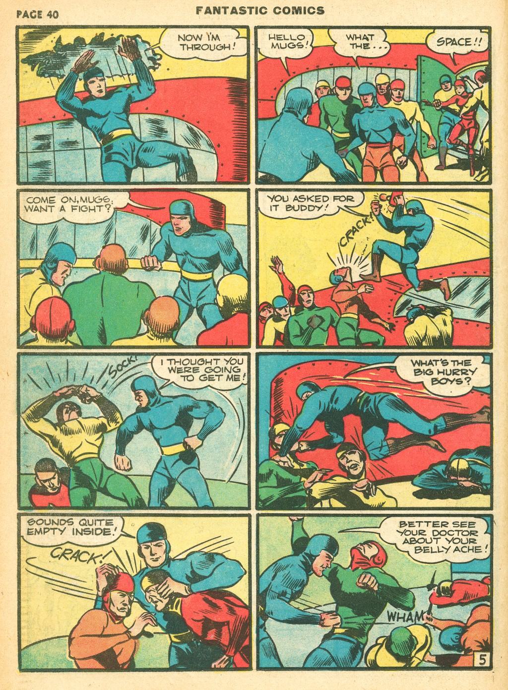 Read online Fantastic Comics comic -  Issue #12 - 42