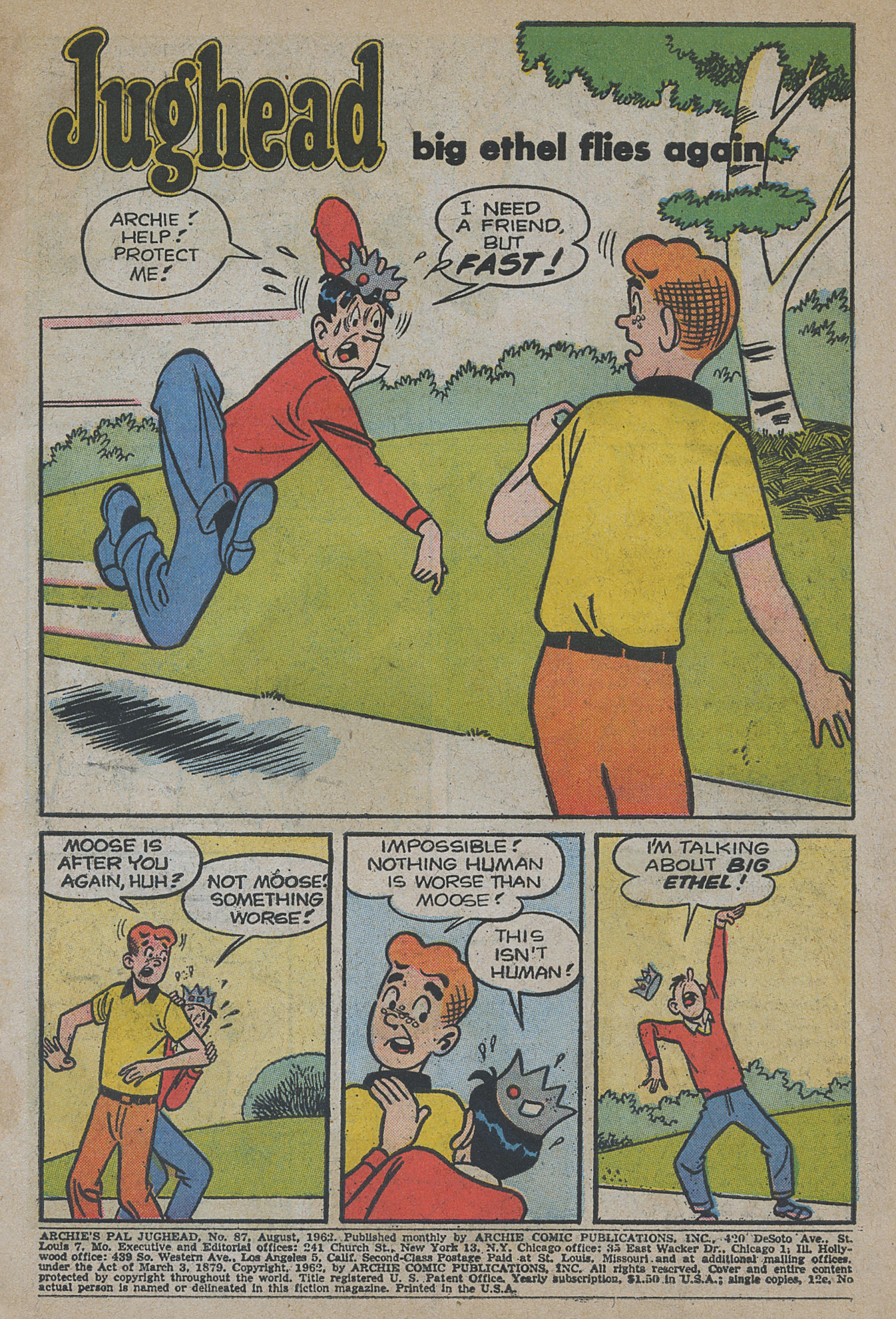 Read online Archie's Pal Jughead comic -  Issue #87 - 3
