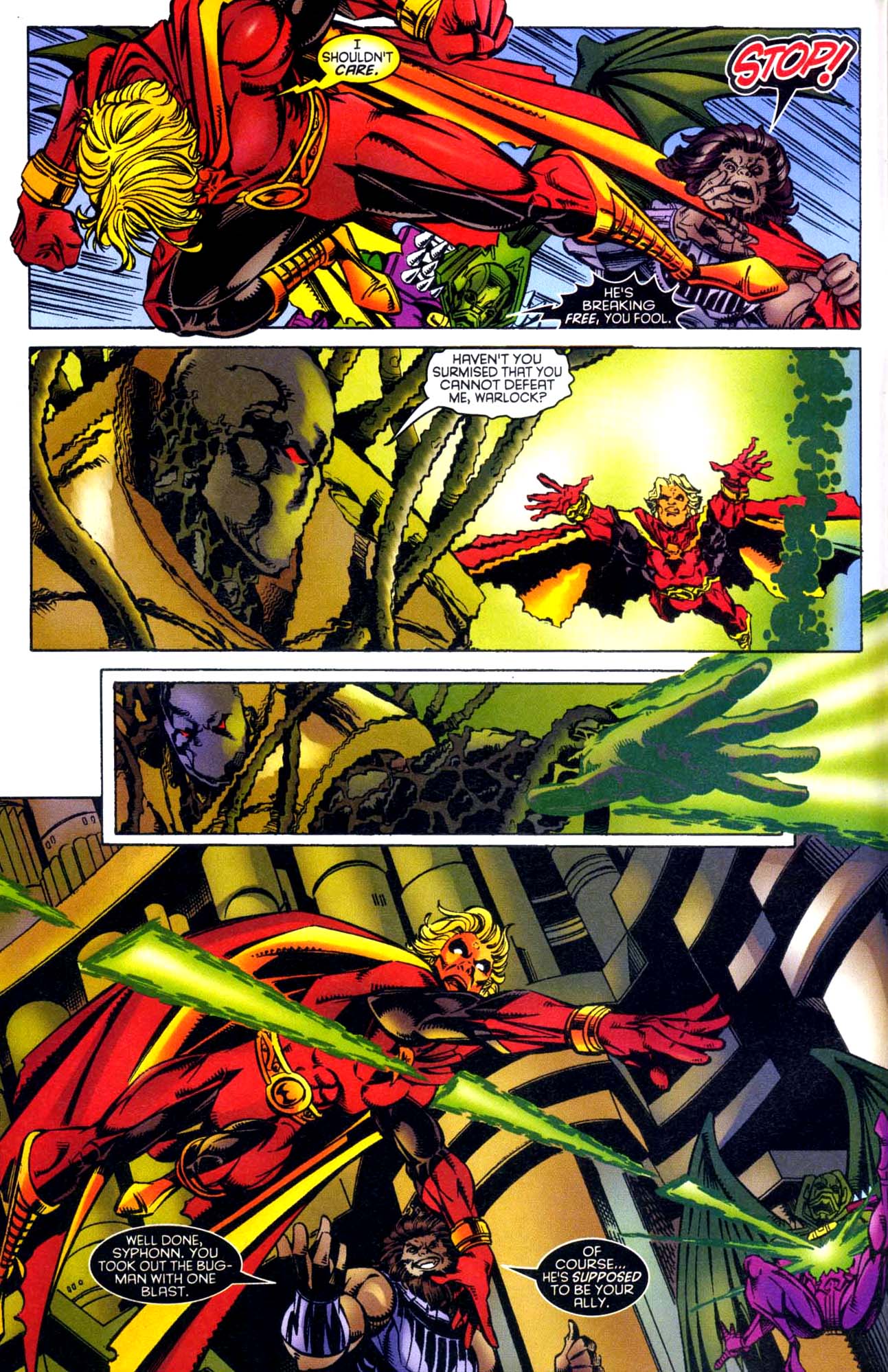 Read online Warlock (1998) comic -  Issue #4 - 5