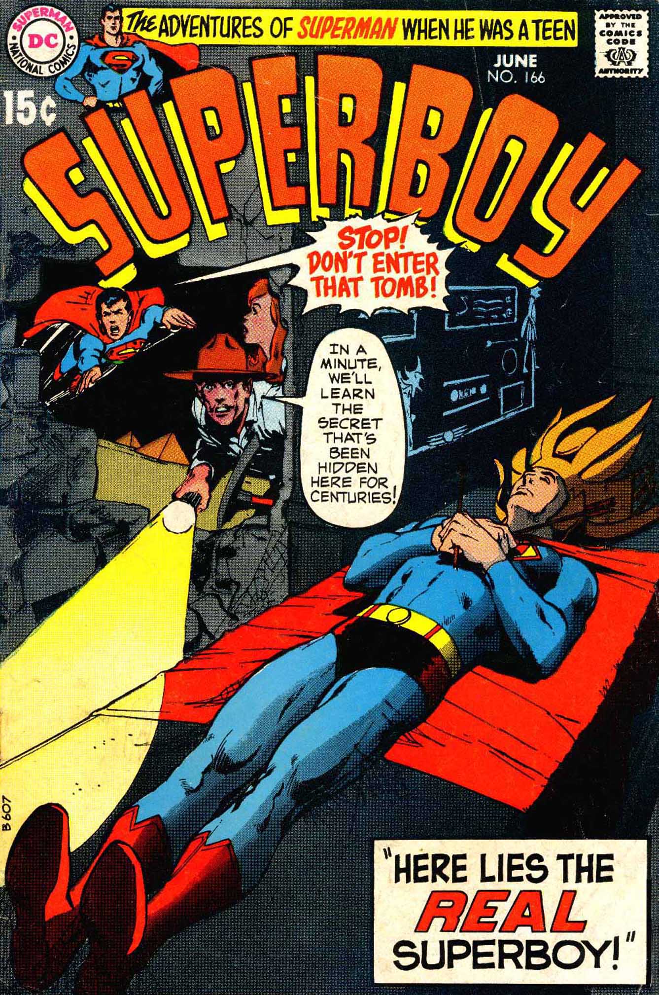 Read online Superboy (1949) comic -  Issue #166 - 1