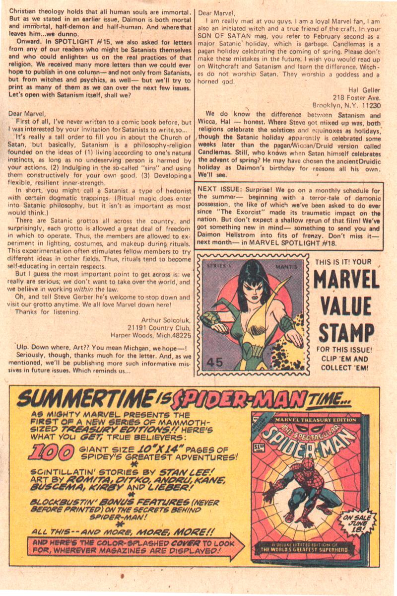 Read online Marvel Spotlight (1971) comic -  Issue #17 - 21