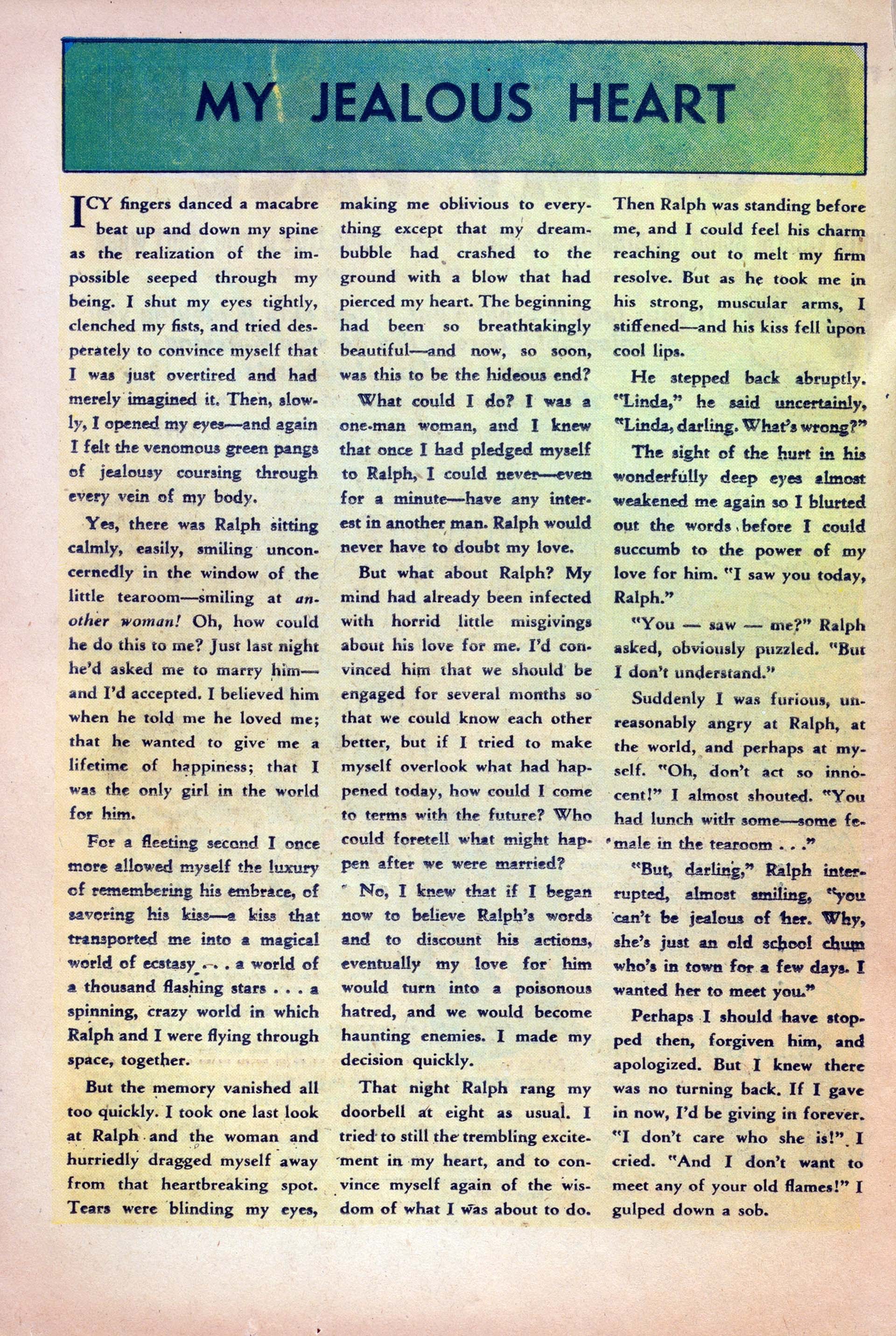 Read online My Love (1949) comic -  Issue #1 - 20