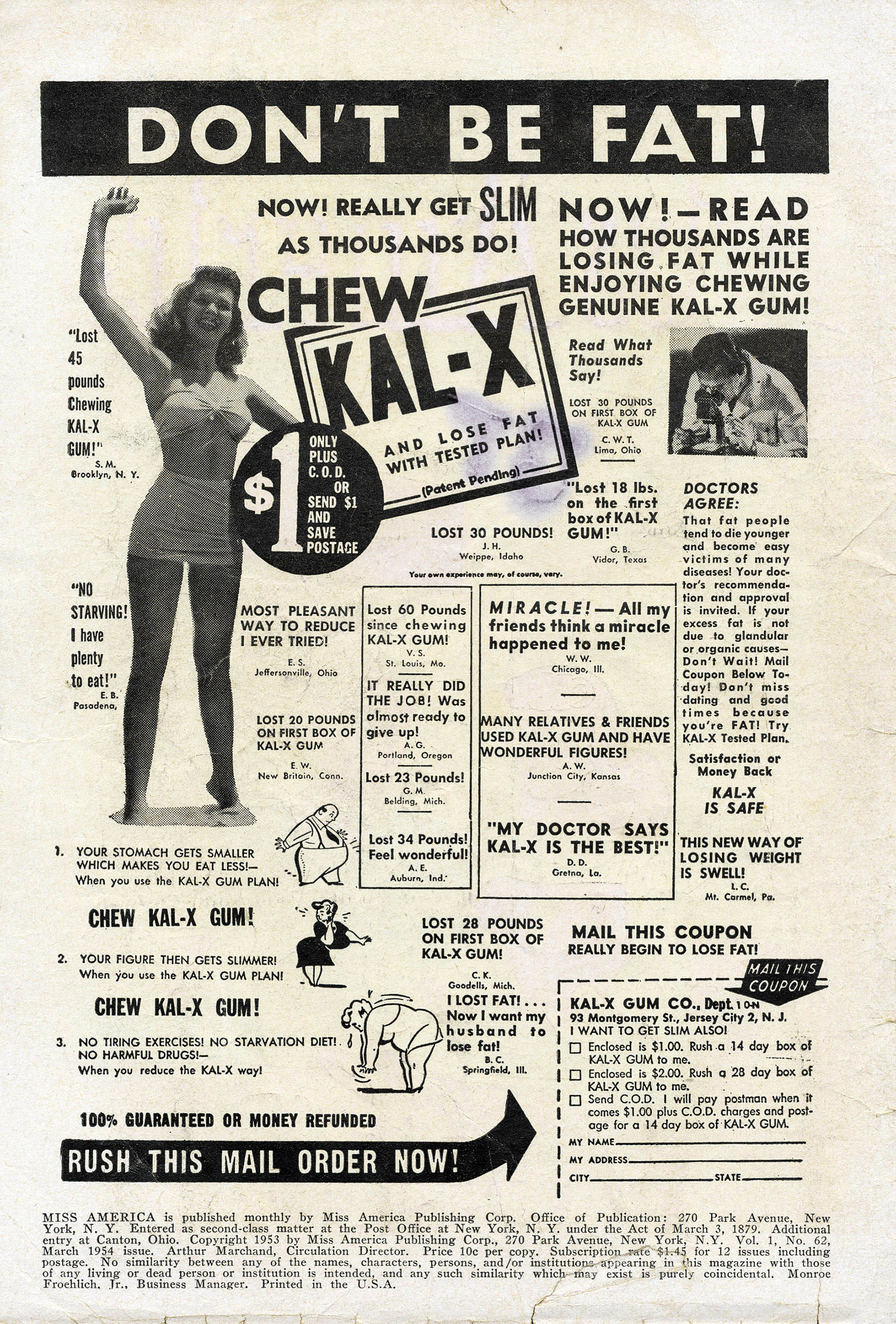 Read online Miss America comic -  Issue #62 - 2