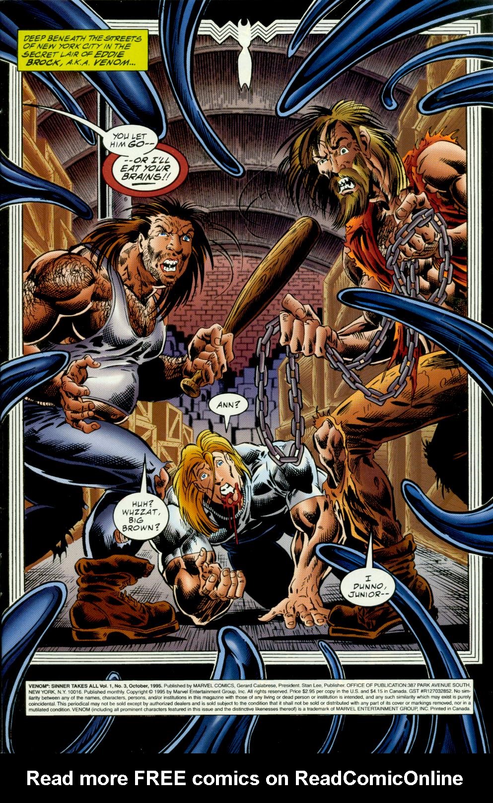 Read online Venom: Sinner Takes All comic -  Issue #3 - 2