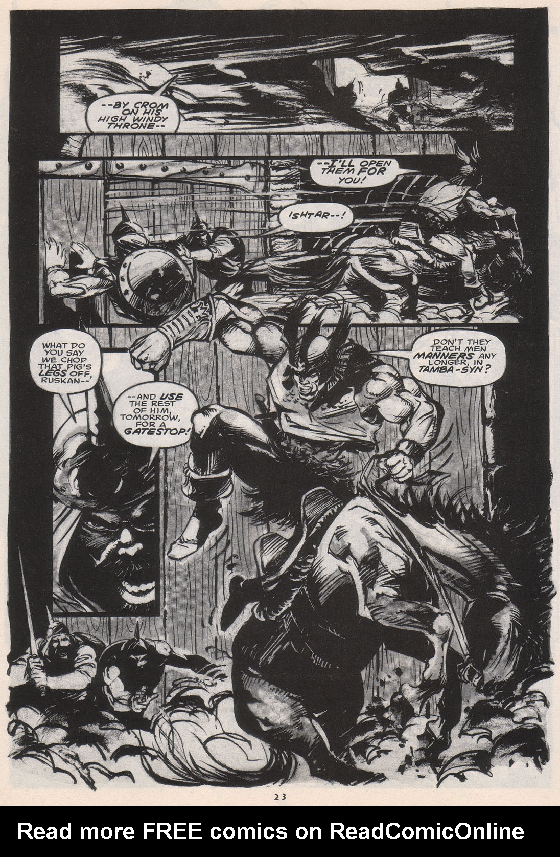 Read online The Savage Sword Of Conan comic -  Issue #222 - 24