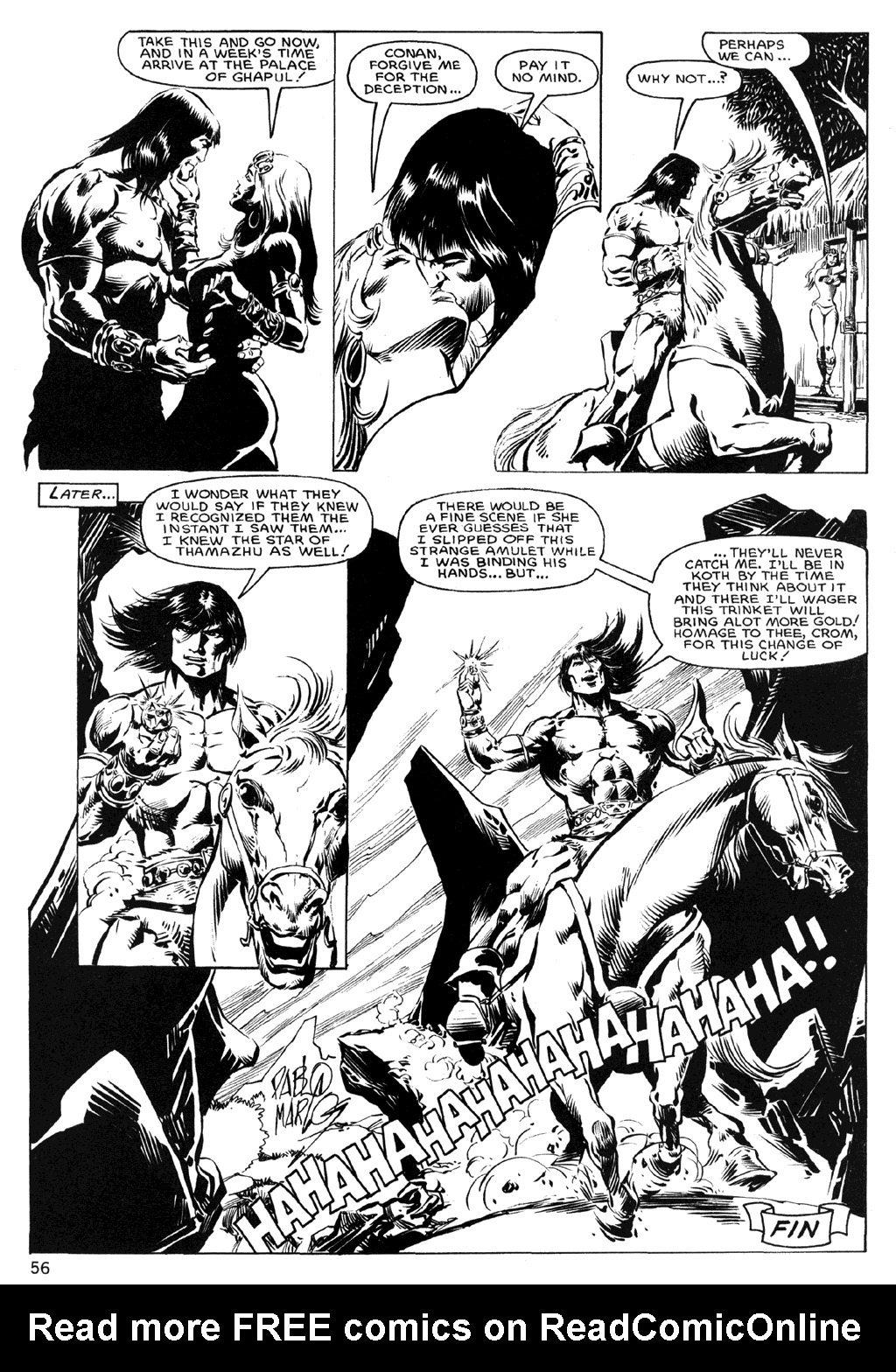 Read online The Savage Sword Of Conan comic -  Issue #120 - 57