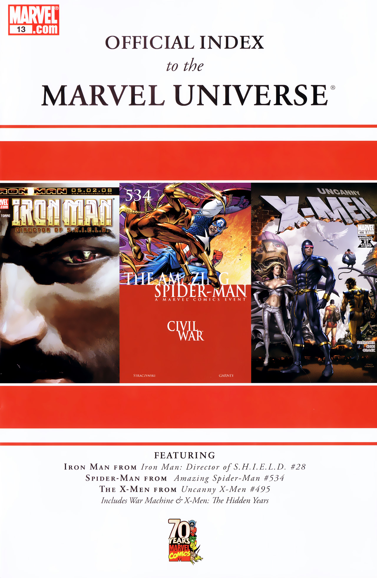 Read online Official Index to the Marvel Universe comic -  Issue #13 - 1