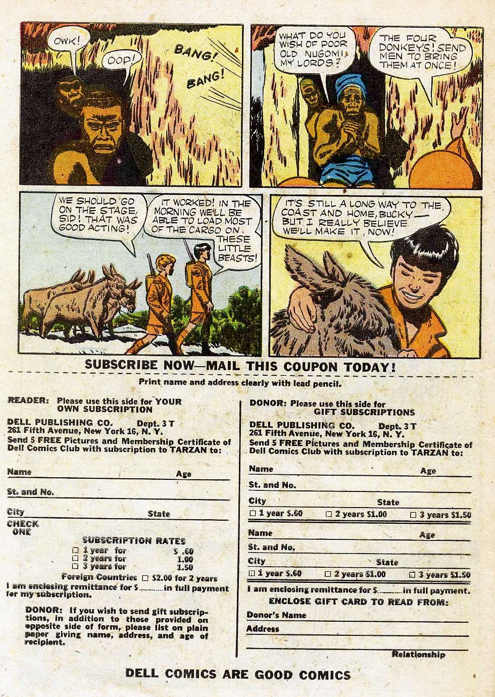Read online Tarzan (1948) comic -  Issue #20 - 50