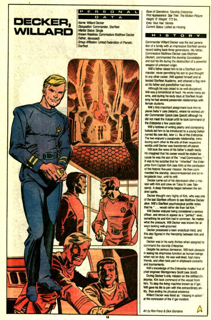 Read online Who's Who in Star Trek comic -  Issue #1 - 16