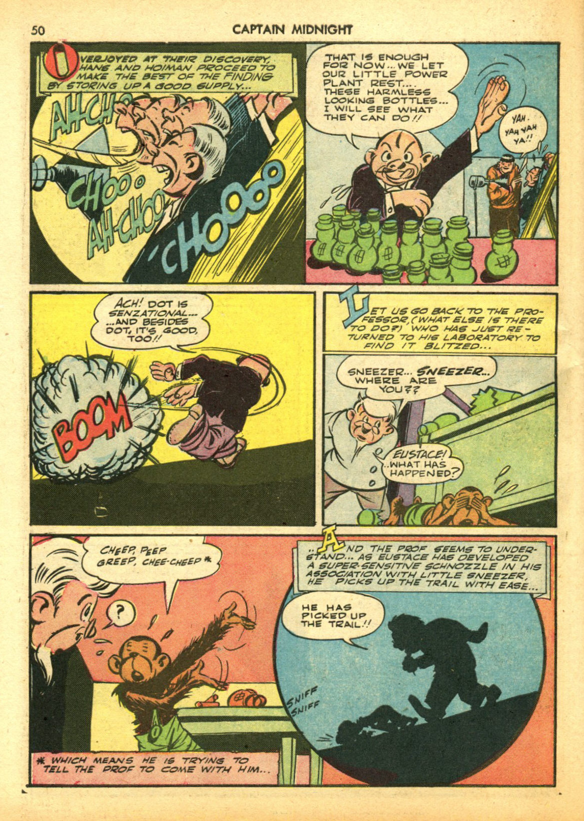 Read online Captain Midnight (1942) comic -  Issue #5 - 50