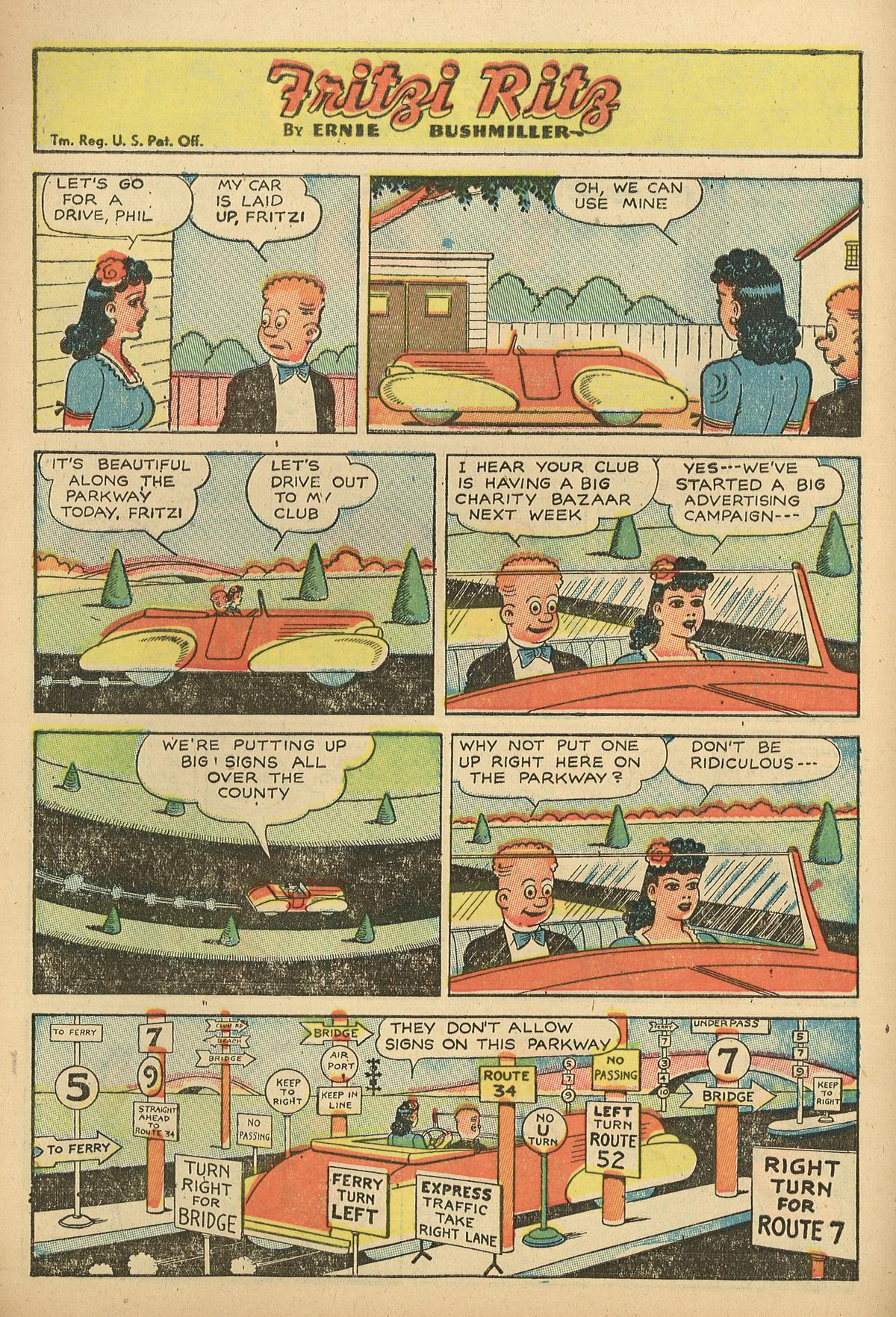 Read online Fritzi Ritz (1953) comic -  Issue #3 - 10