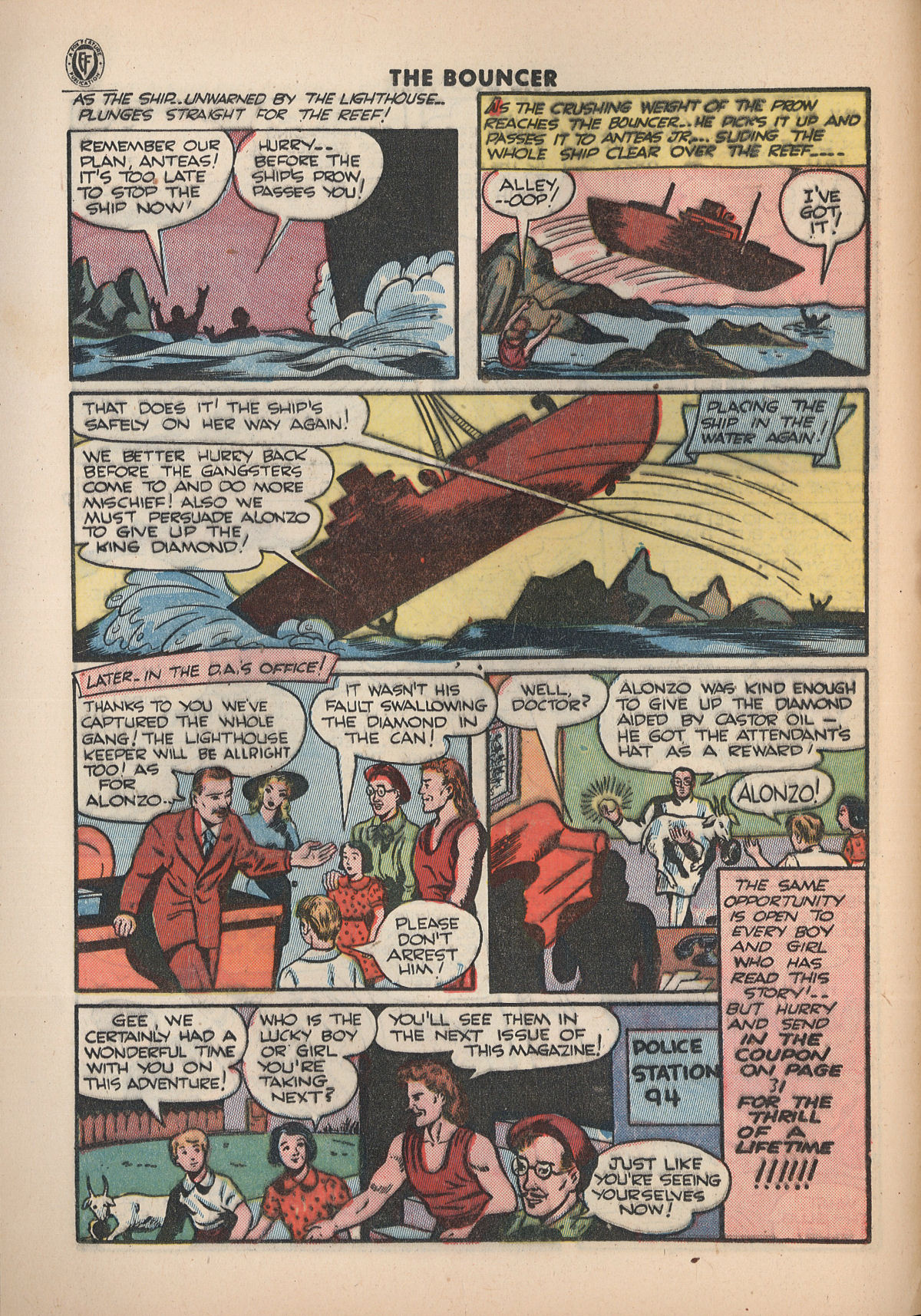 Read online The Bouncer (1944) comic -  Issue #13 - 12