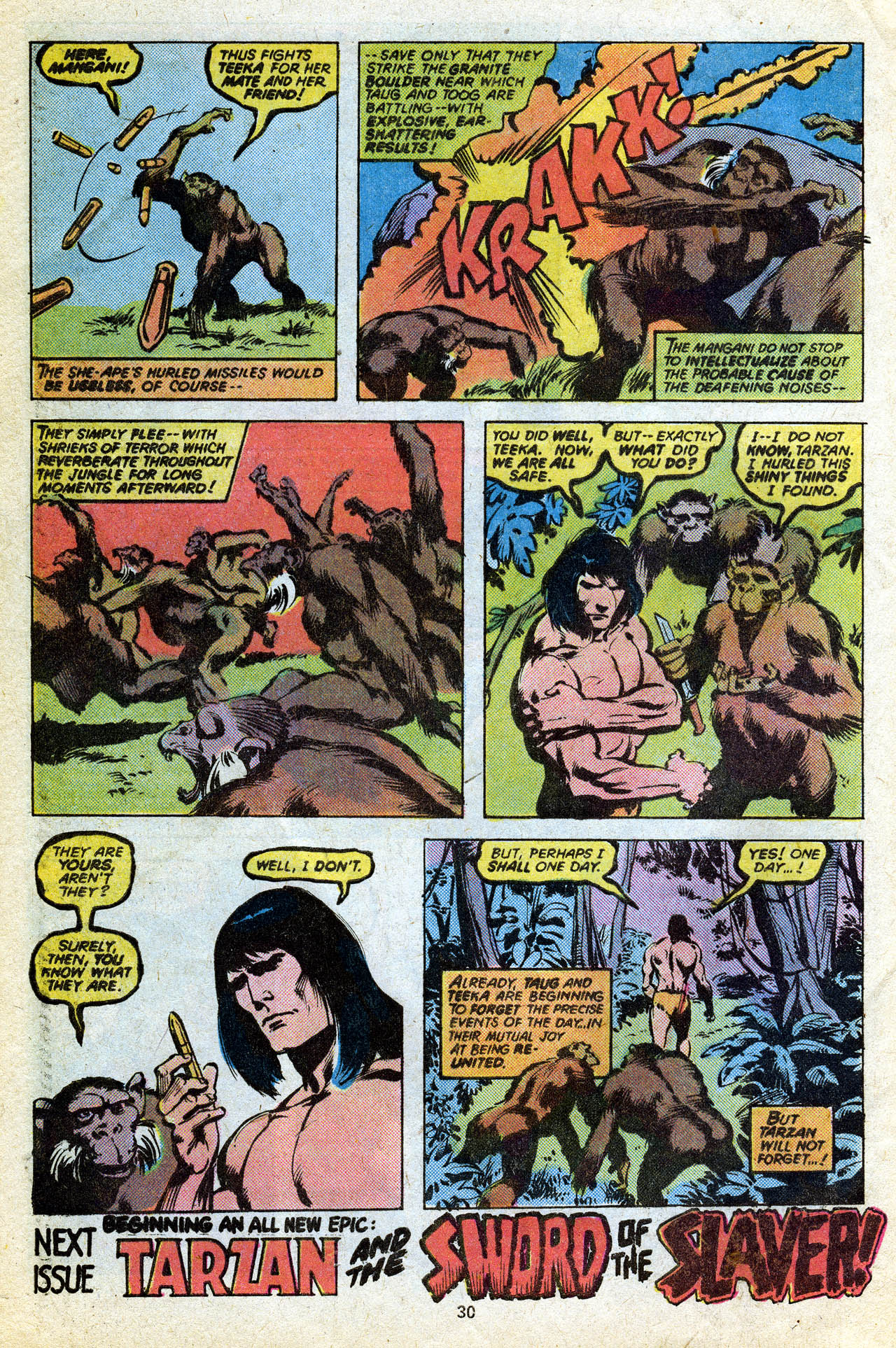 Read online Tarzan (1977) comic -  Issue #14 - 31