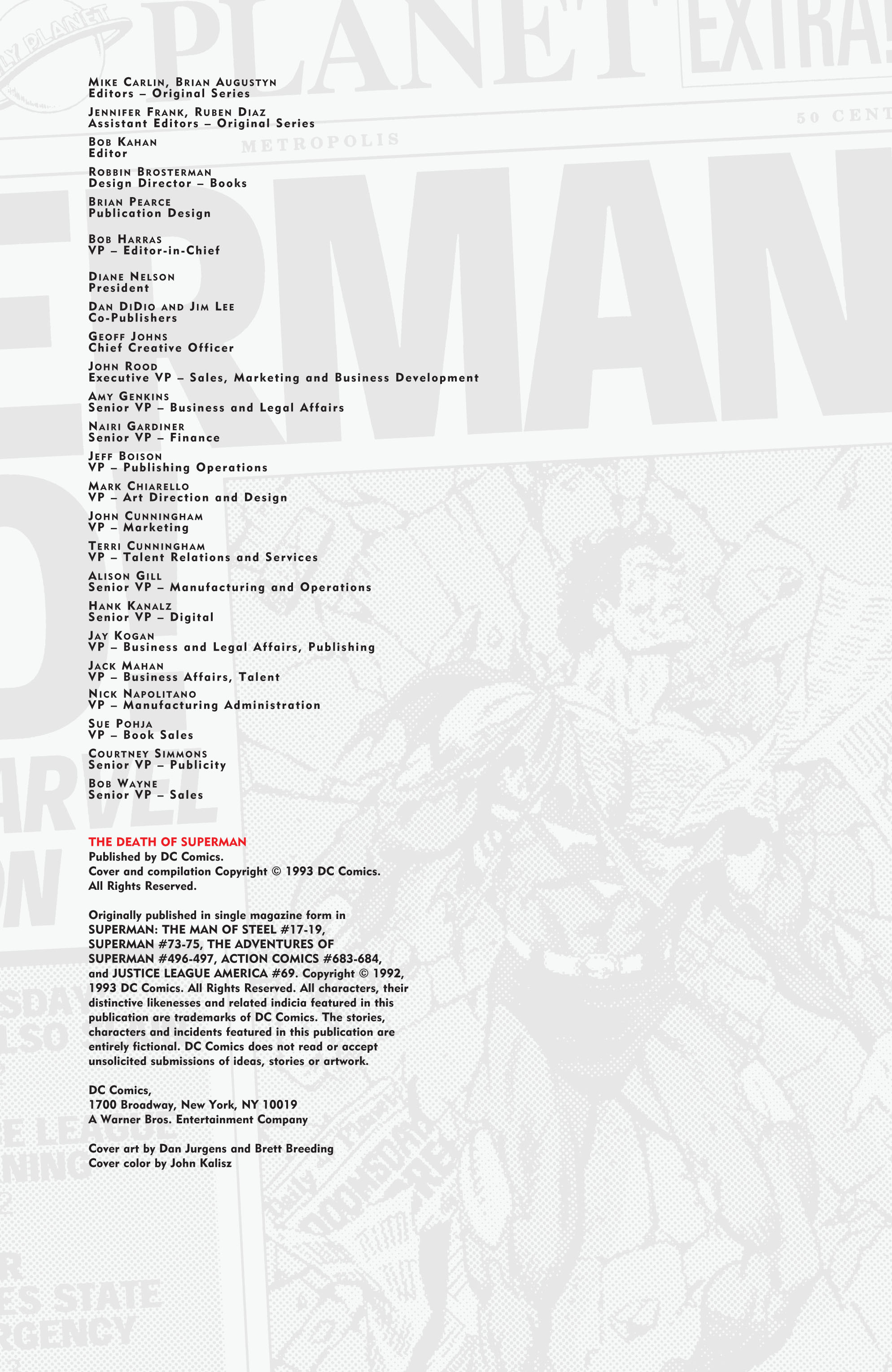 Read online Superman: The Death of Superman comic -  Issue # Full - 3