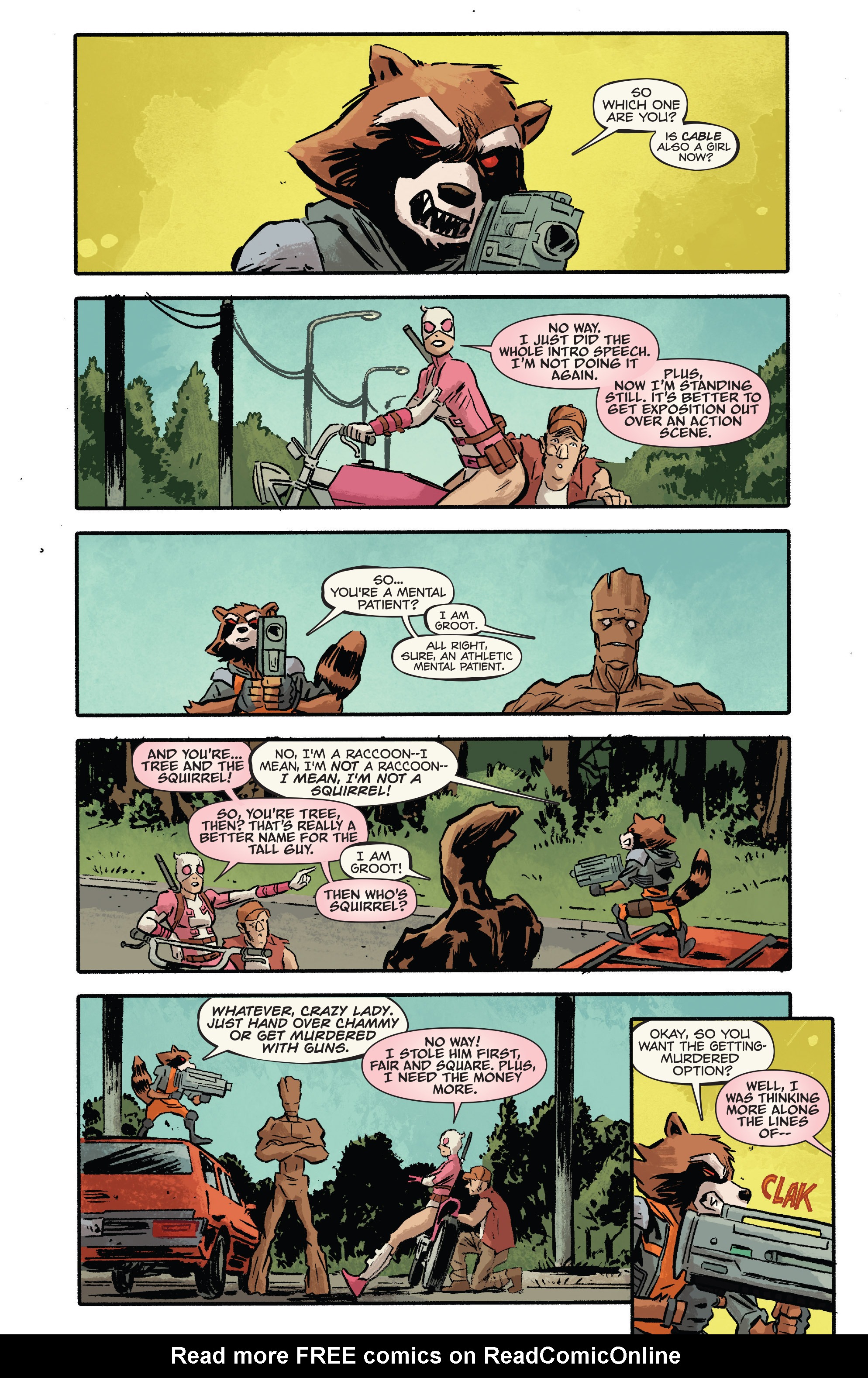 Read online Rocket Raccoon & Groot comic -  Issue #8 - 12