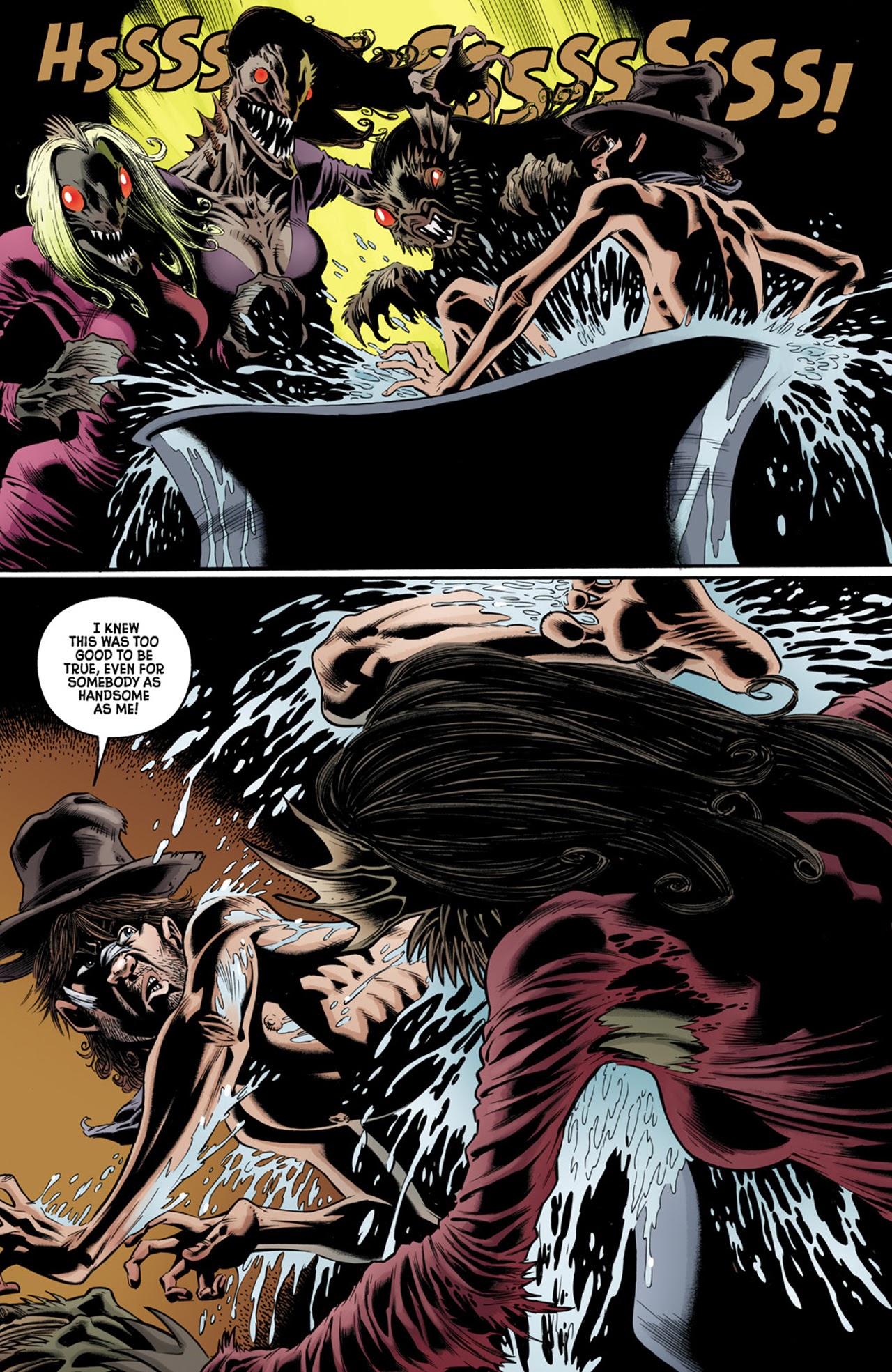 Read online Billy the Kid's Old Timey Oddities and the Orm of Loch Ness comic -  Issue #3 - 6
