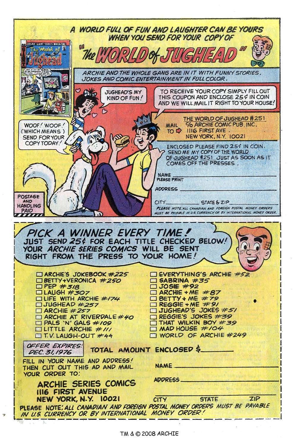Read online Jughead (1965) comic -  Issue #256 - 27