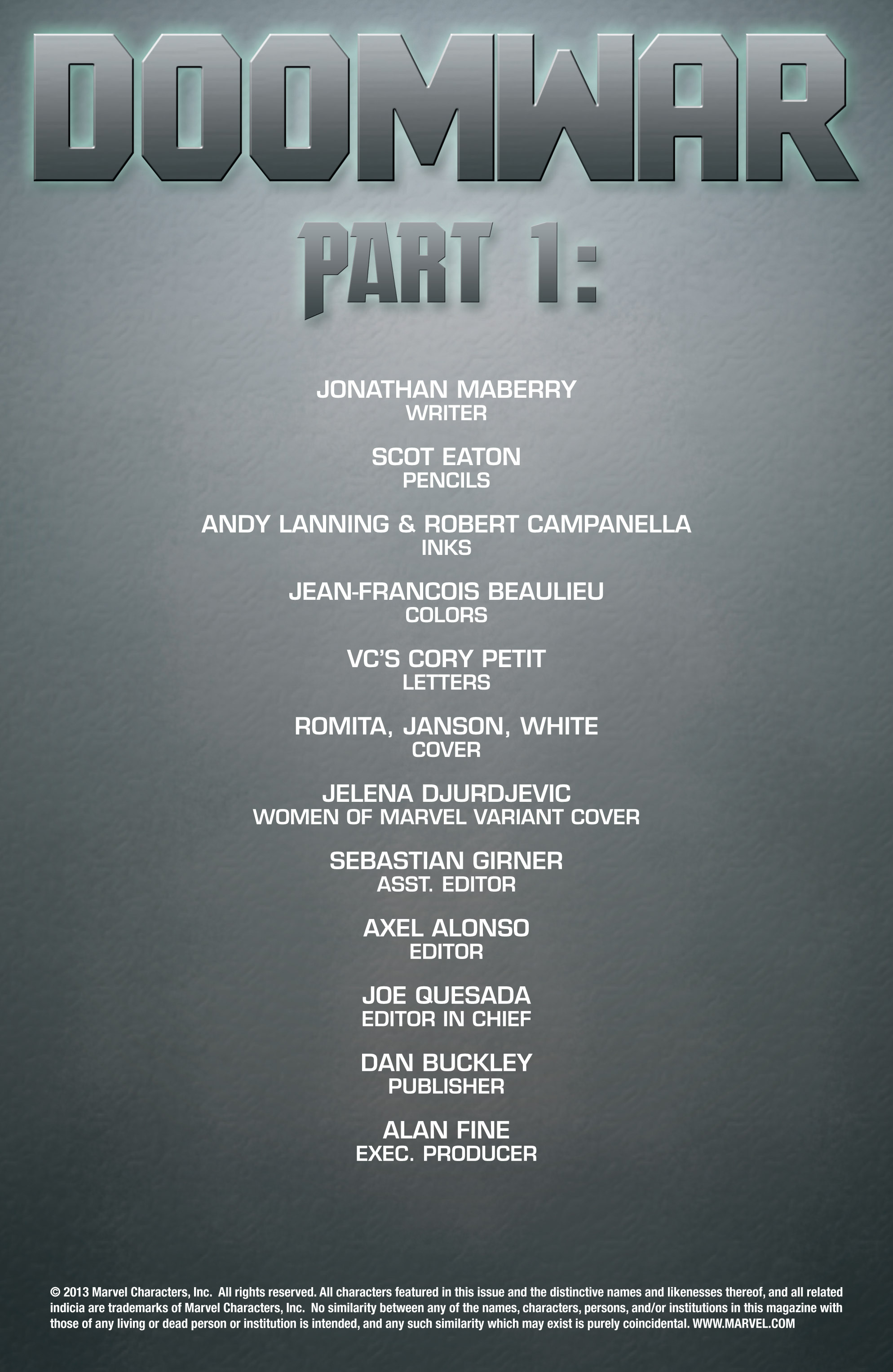 Read online Doomwar comic -  Issue #1 - 2