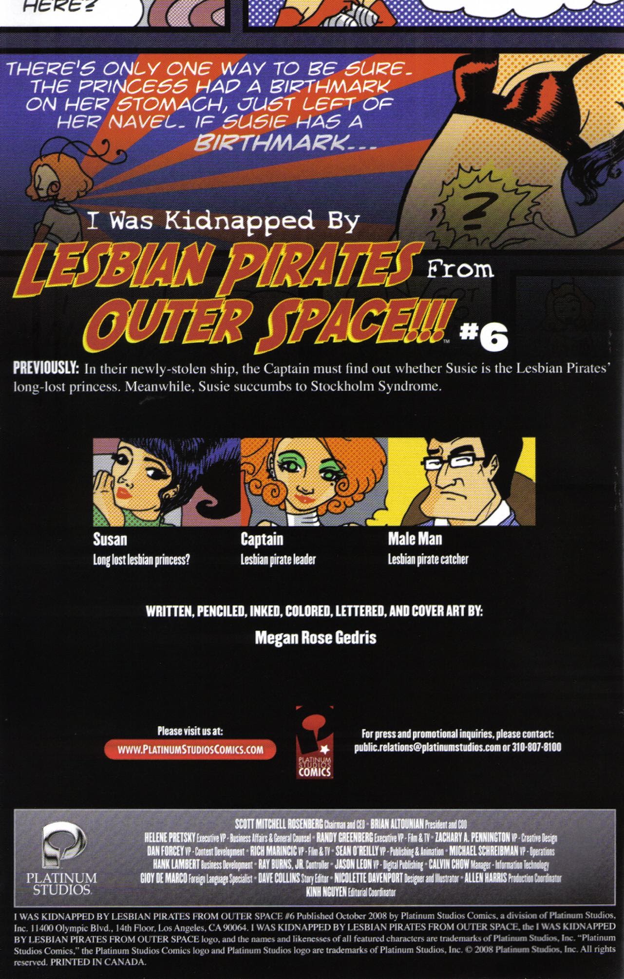 Read online I Was Kidnapped By Lesbian Pirates From Outer Space comic -  Issue #6 - 2