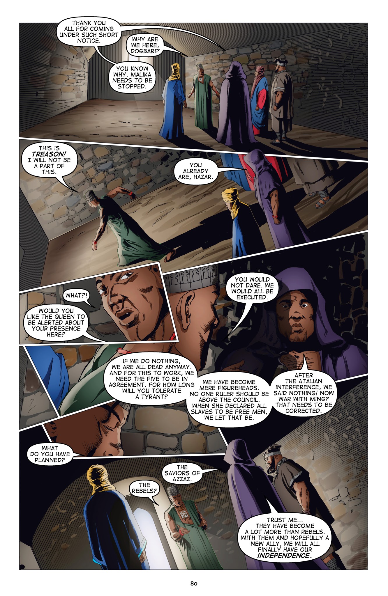 Read online Malika: Warrior Queen comic -  Issue # TPB 1 (Part 1) - 82