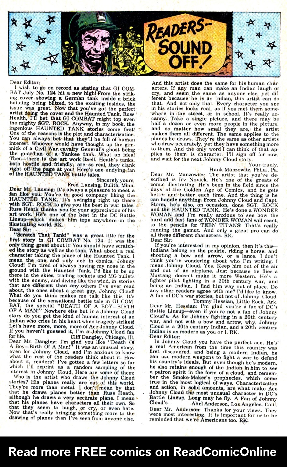 Read online G.I. Combat (1952) comic -  Issue #126 - 20