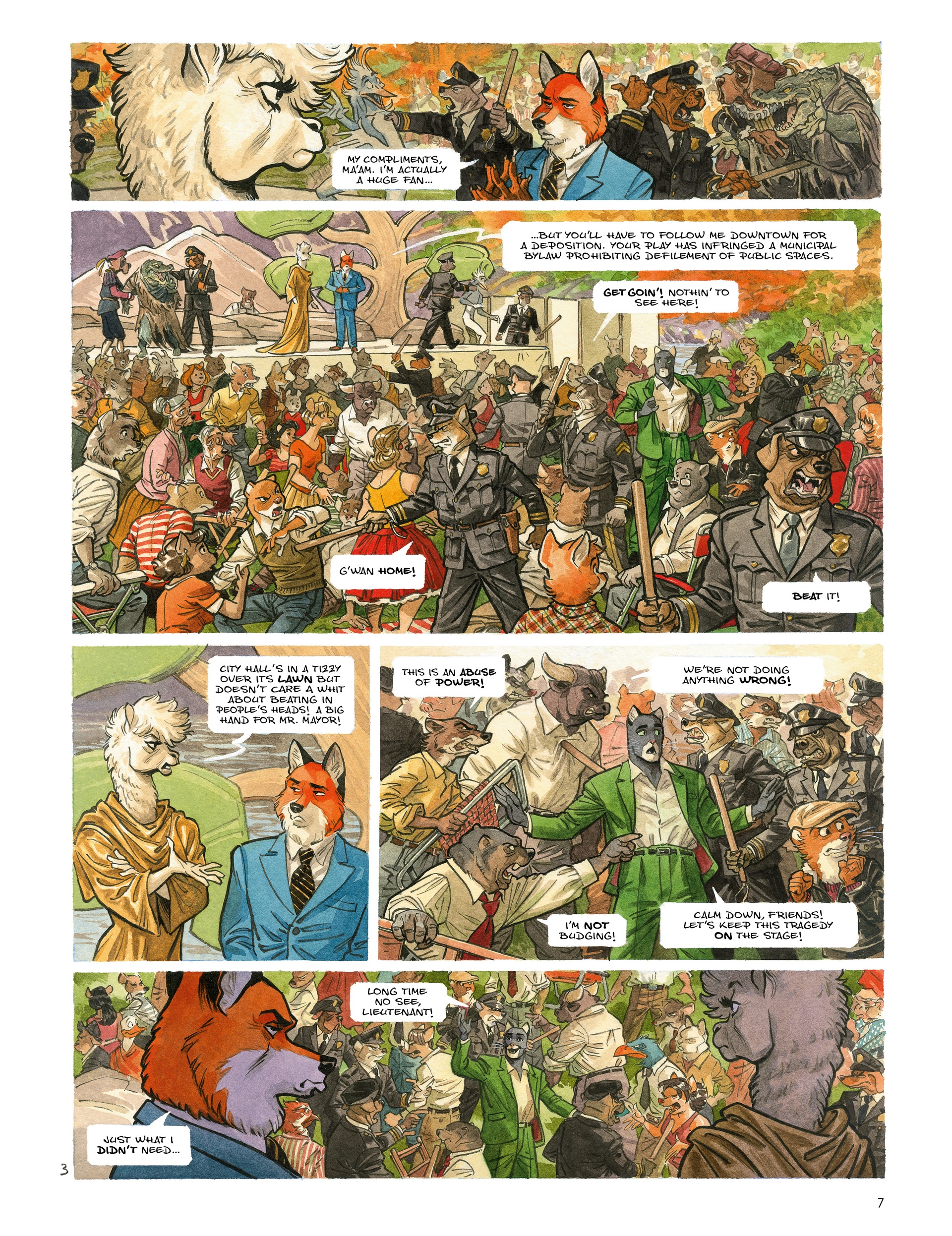 Read online Blacksad: They All Fall Down · Part One comic -  Issue # TPB - 9