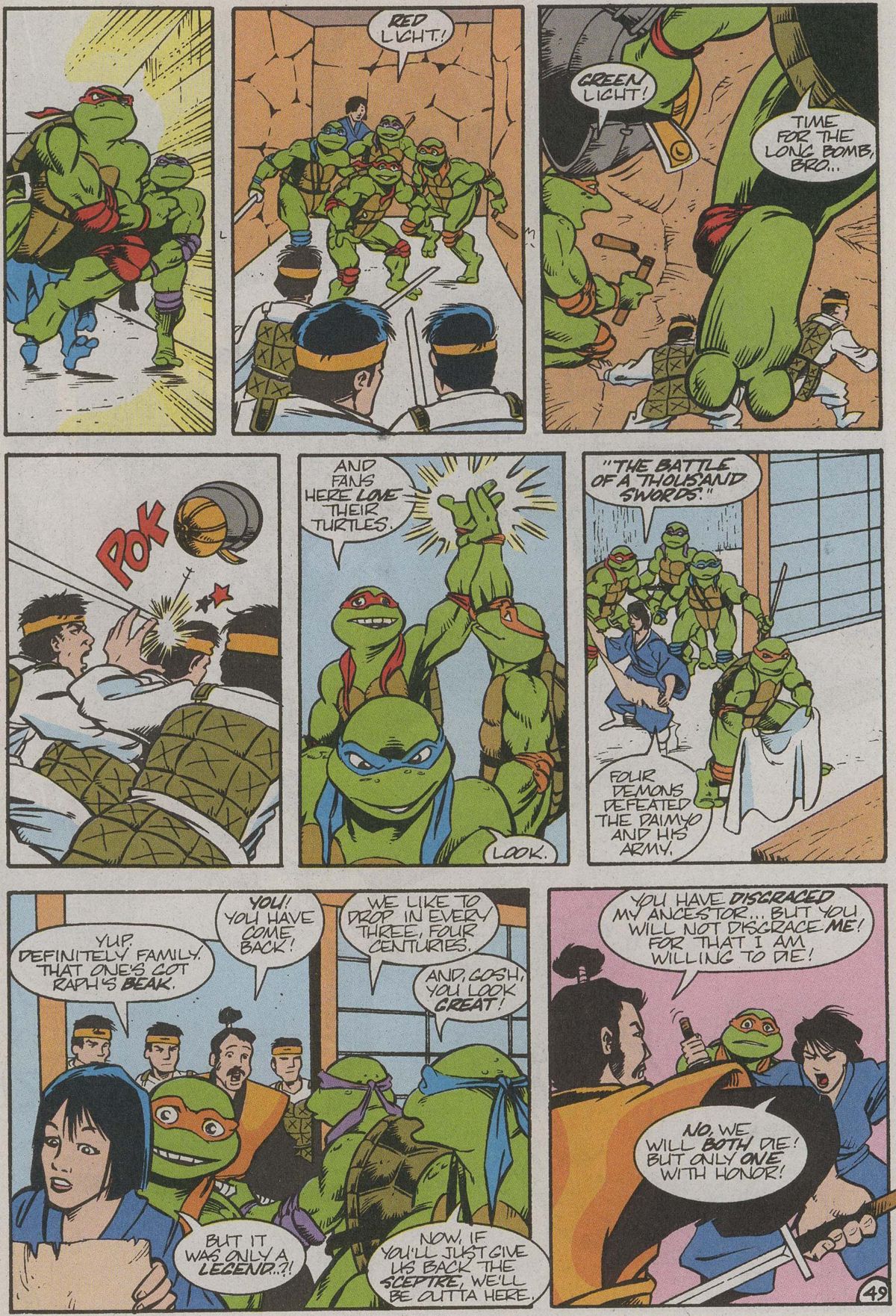 Read online Teenage Mutant Ninja Turtles III The Movie: The Turtles Are Back...In Time! comic -  Issue # Full - 50