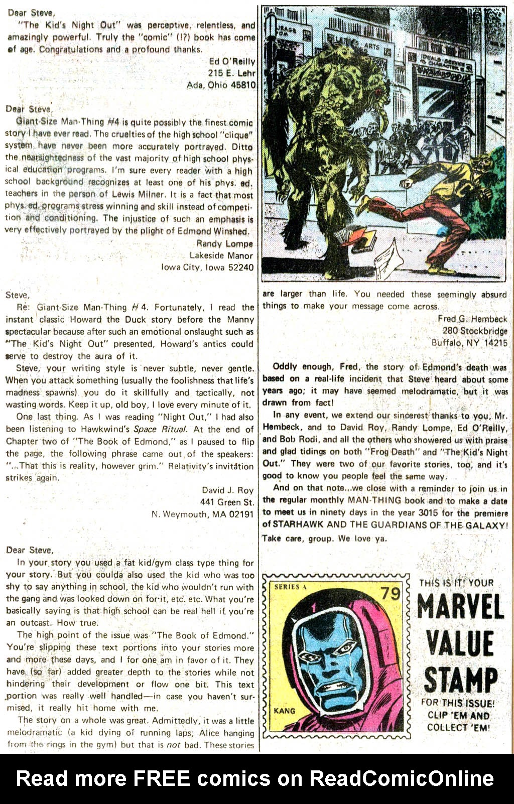 Read online Giant-Size Man-Thing comic -  Issue #5 - 33