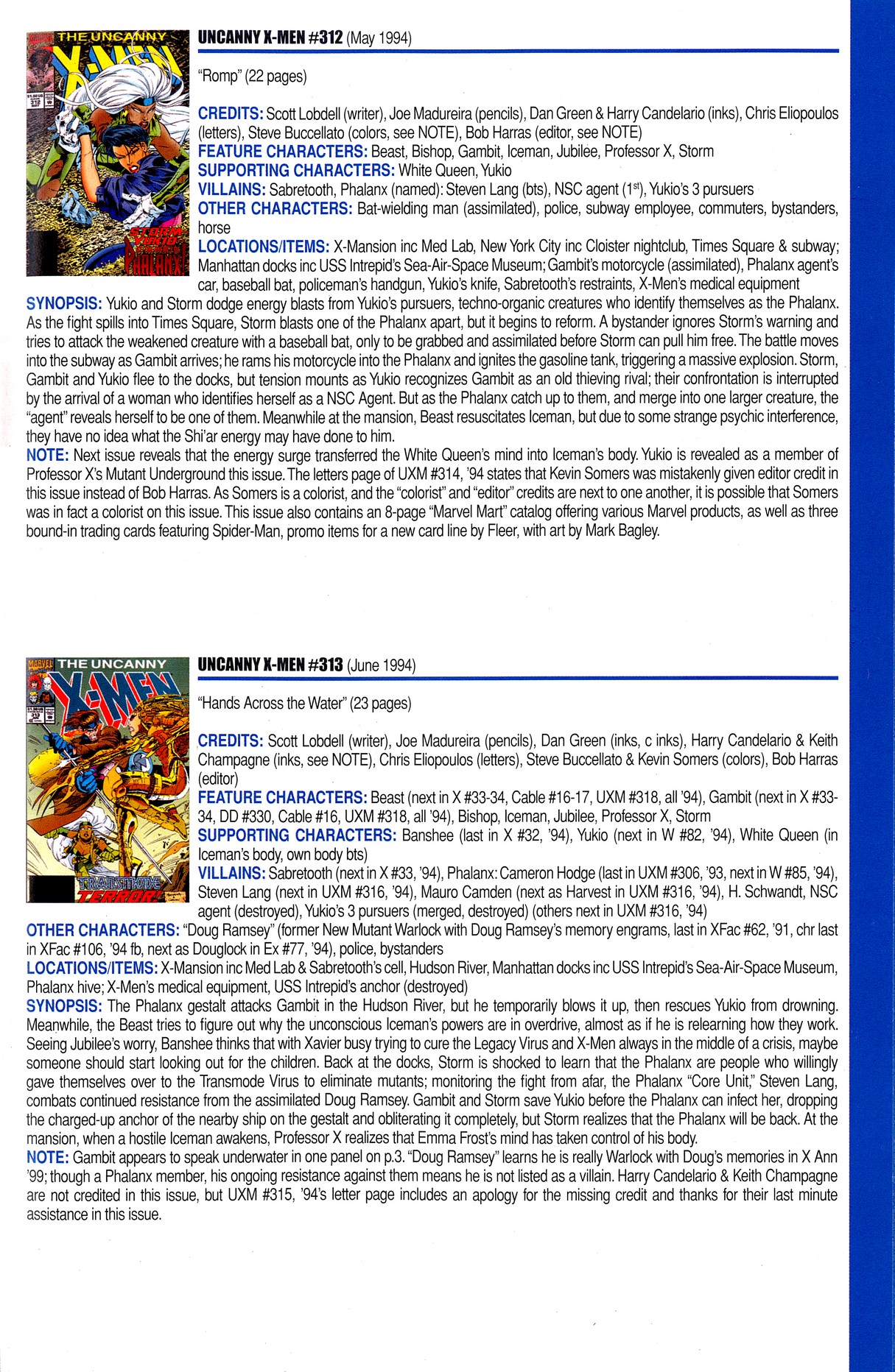 Read online Official Index to the Marvel Universe comic -  Issue #8 - 51