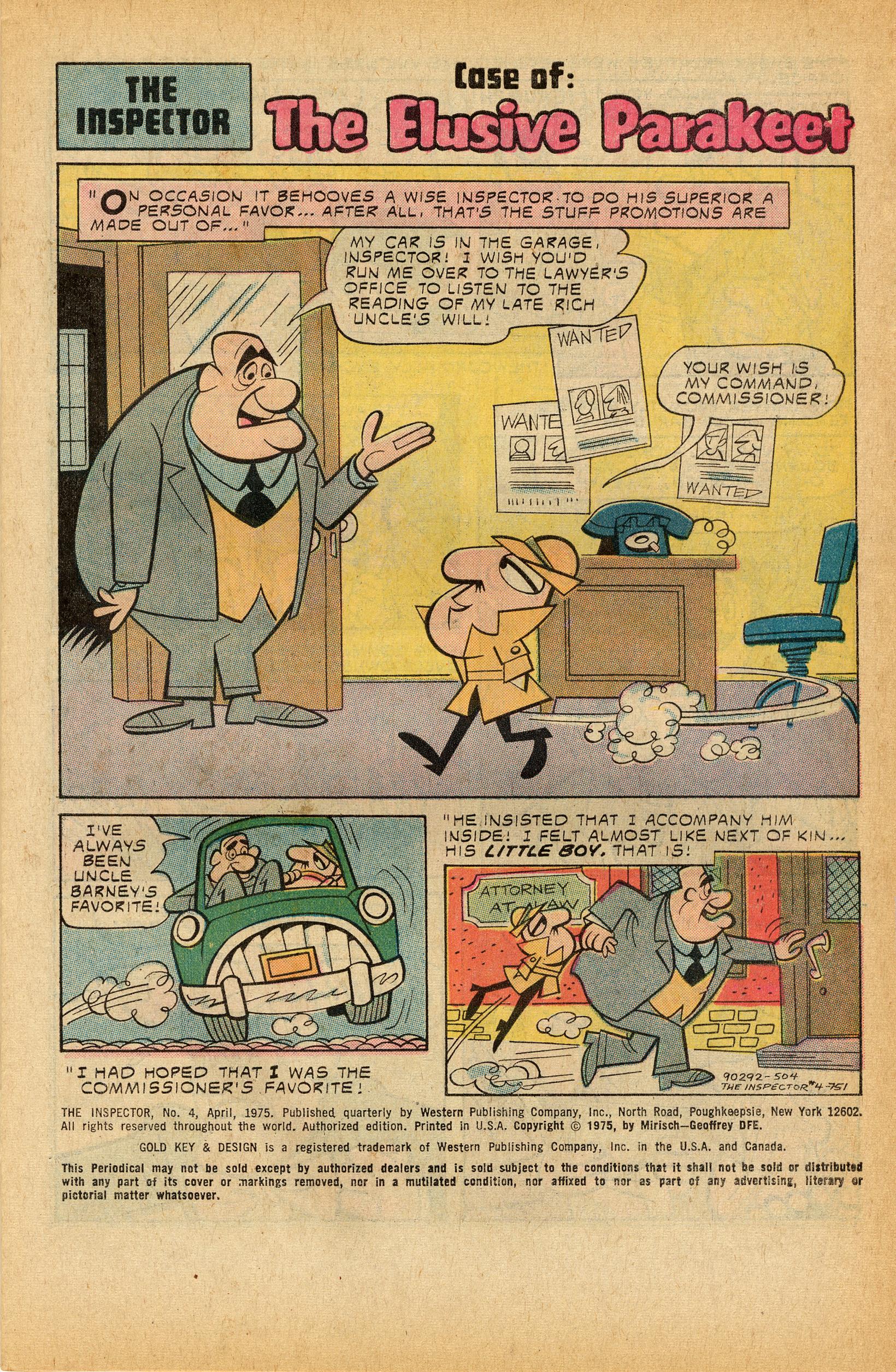 Read online The Inspector (1974) comic -  Issue #4 - 3