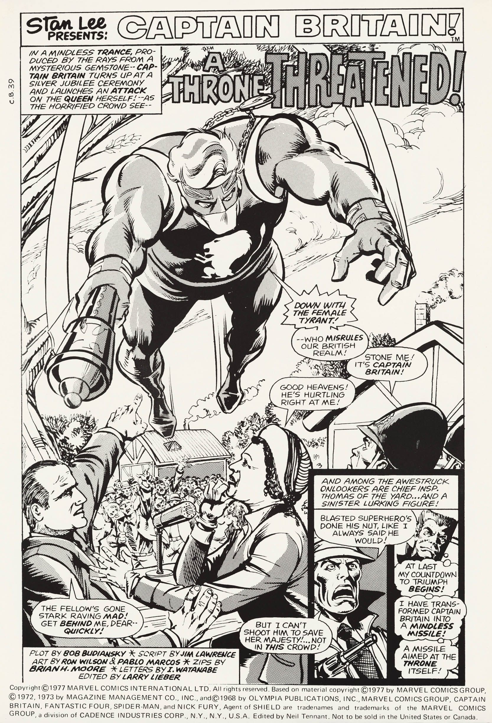 Read online Captain Britain (1976) comic -  Issue #39 - 2