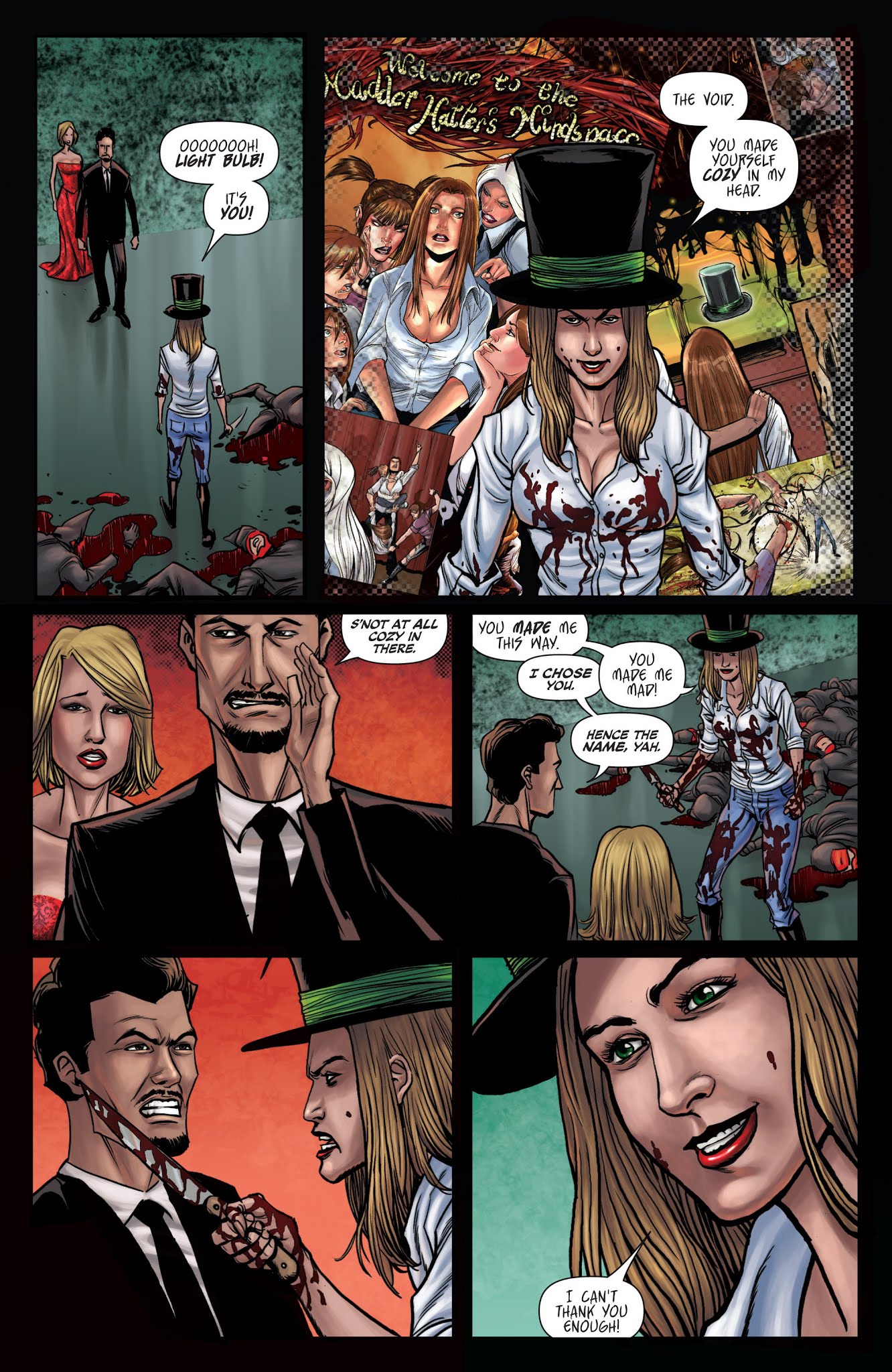 Read online Grimm Fairy Tales presents Wonderland: Asylum comic -  Issue #4 - 7