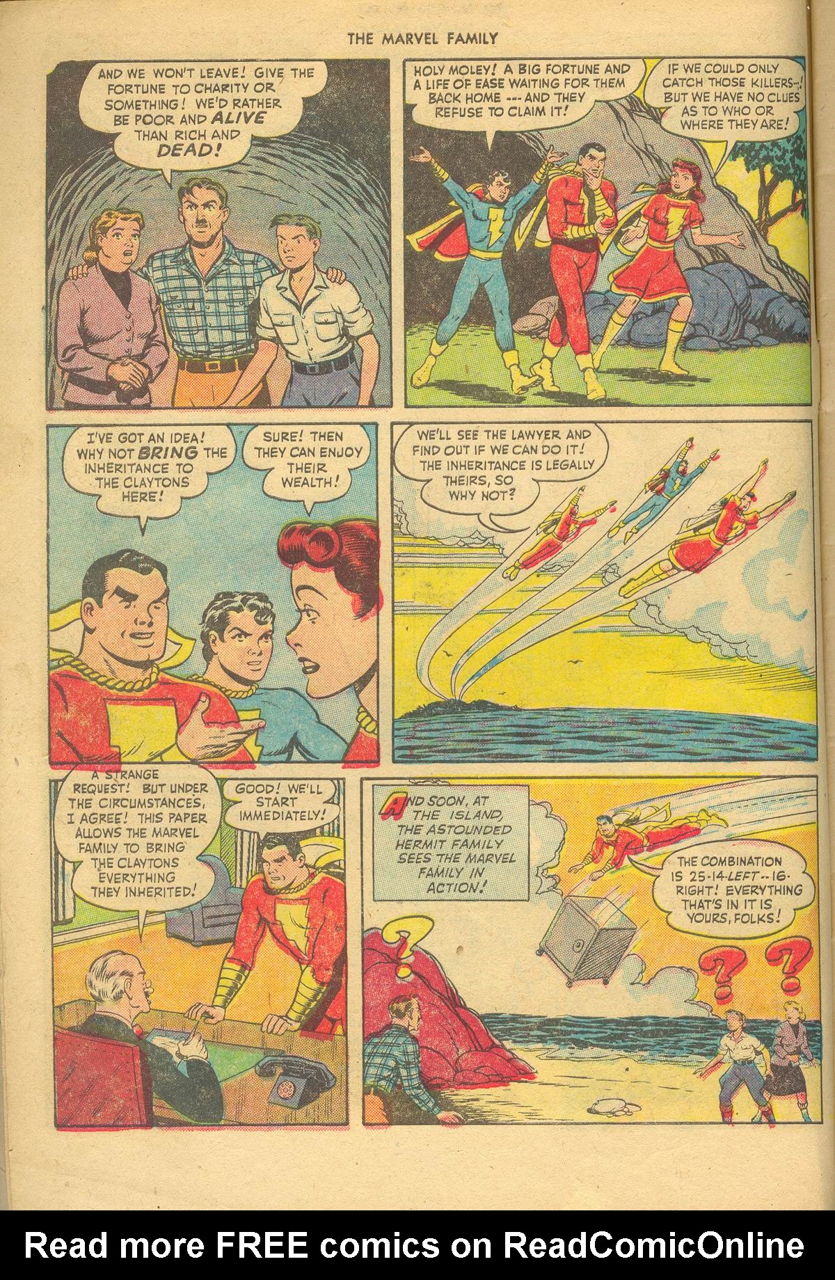 Read online The Marvel Family comic -  Issue #33 - 8