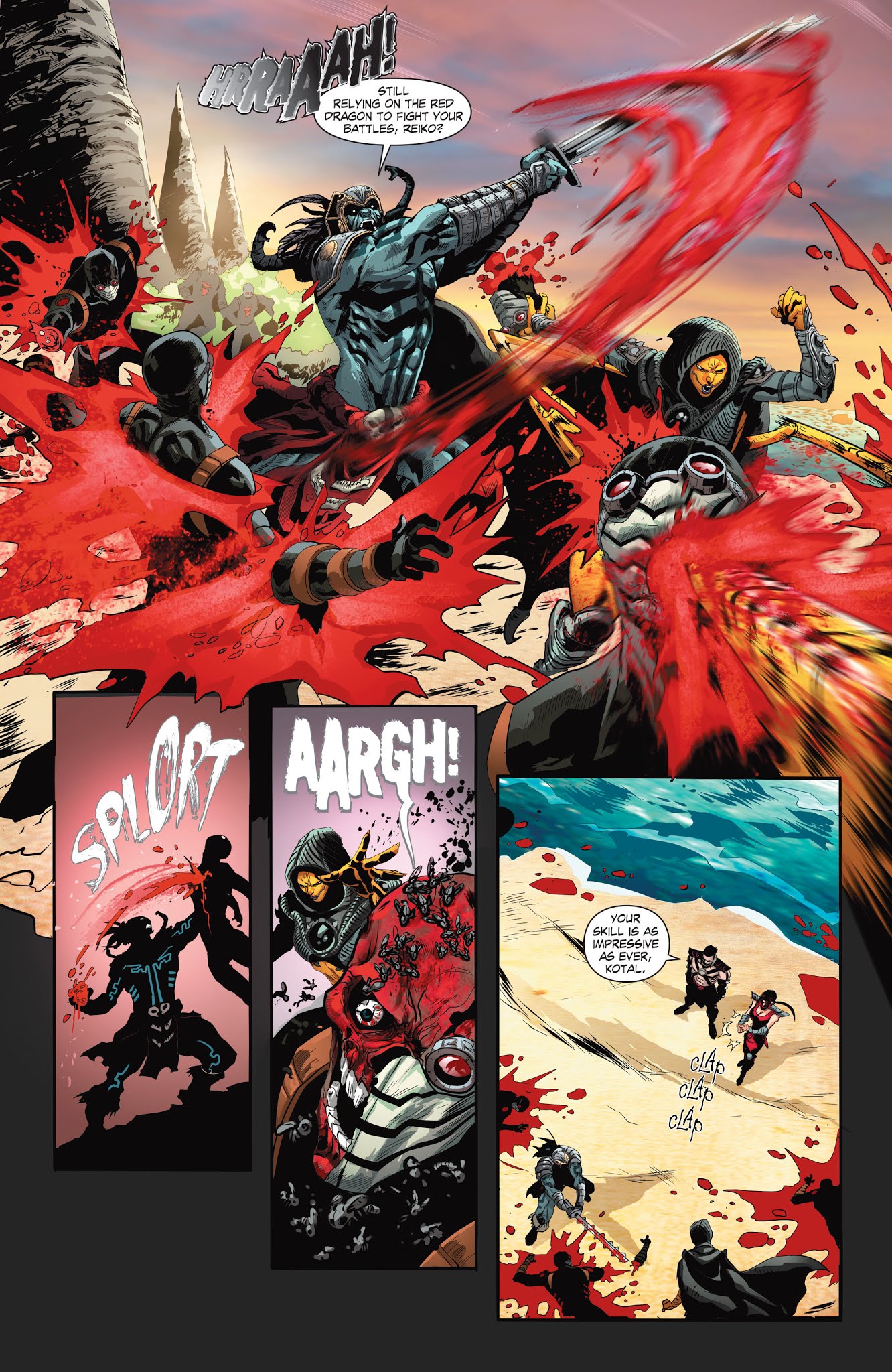 Read online Mortal Kombat X [I] comic -  Issue # _TPB 3 - 9