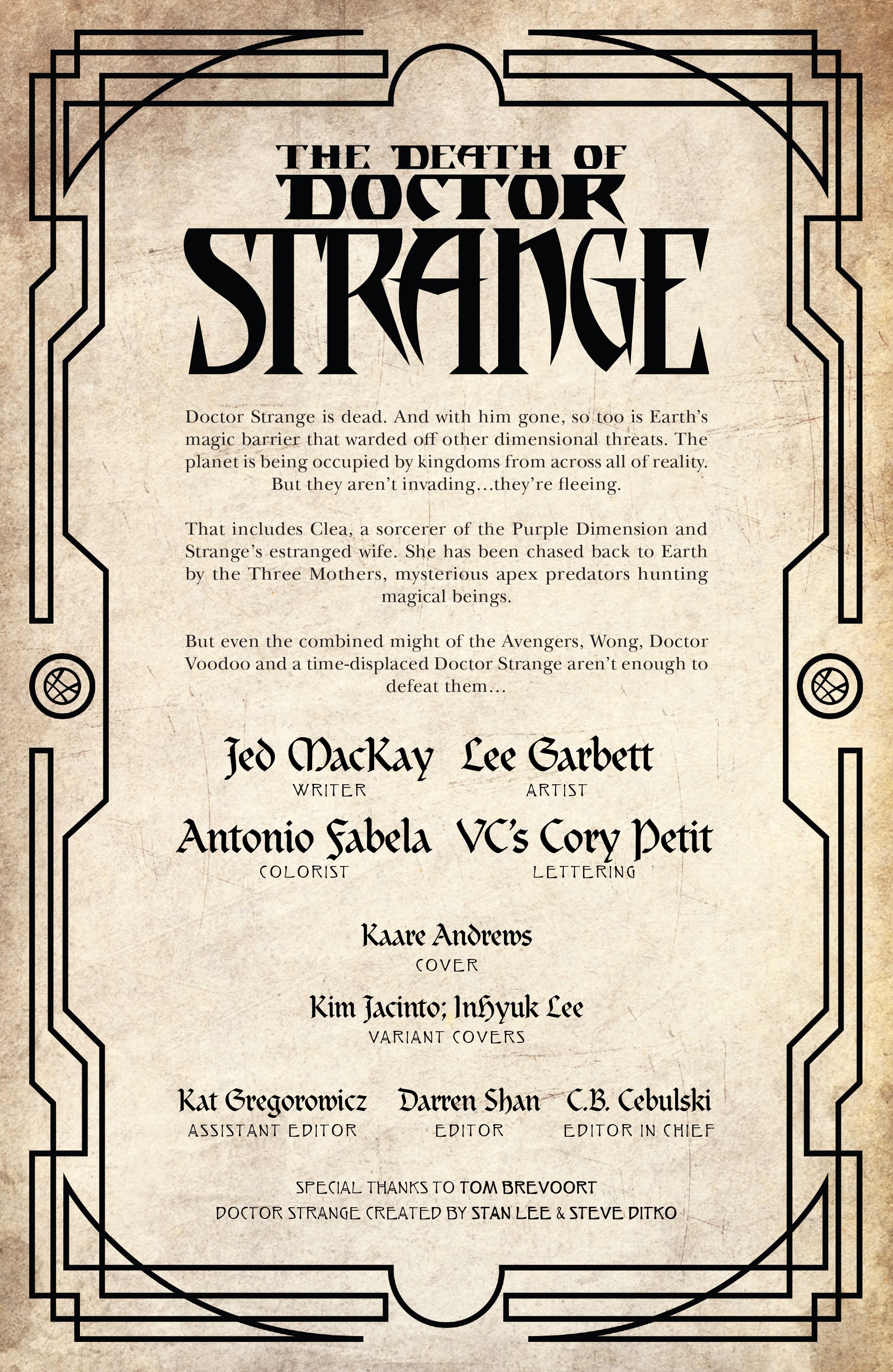 Read online Death of Doctor Strange comic -  Issue #3 - 2