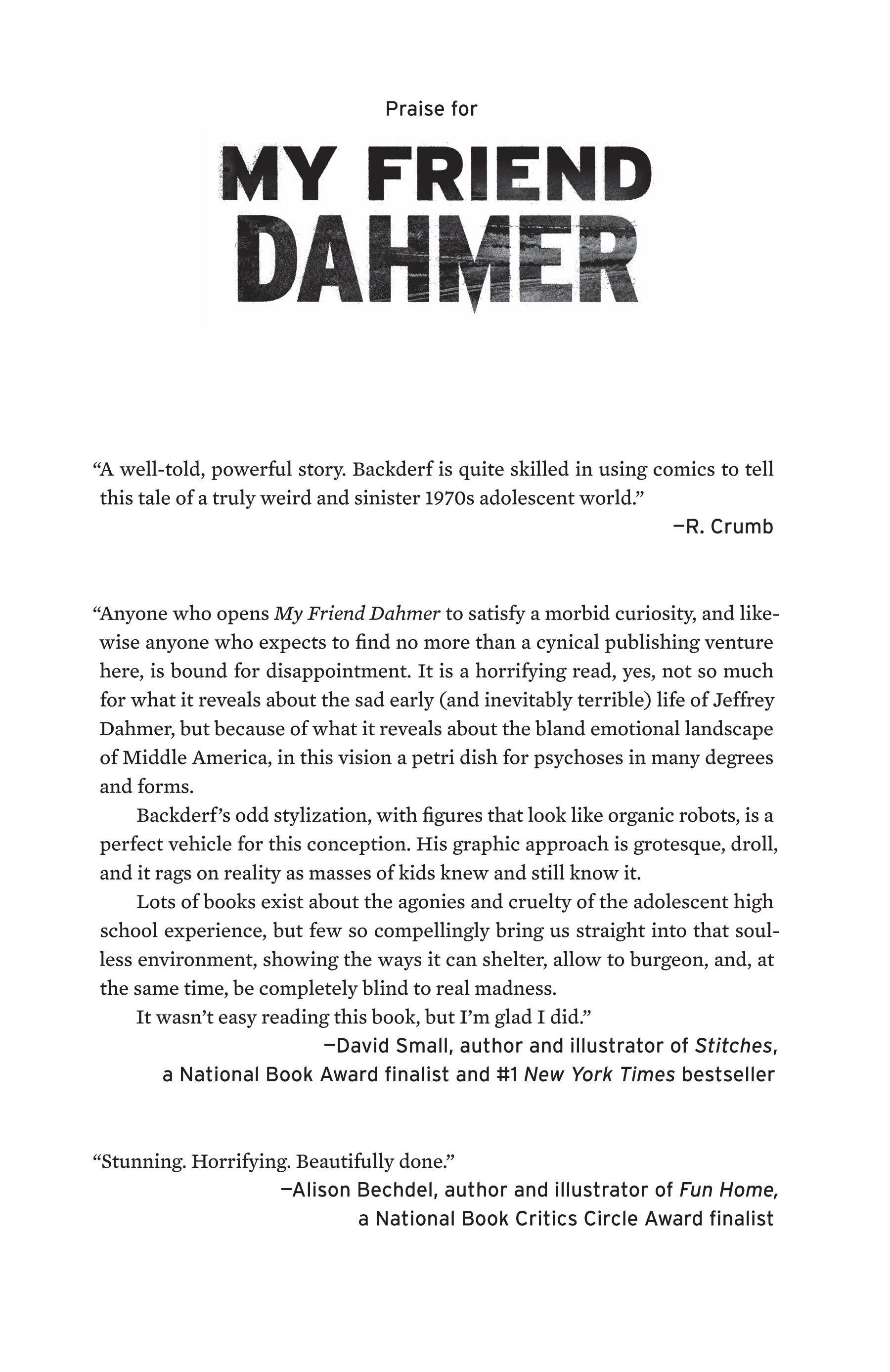 Read online My Friend Dahmer comic -  Issue # Full - 4