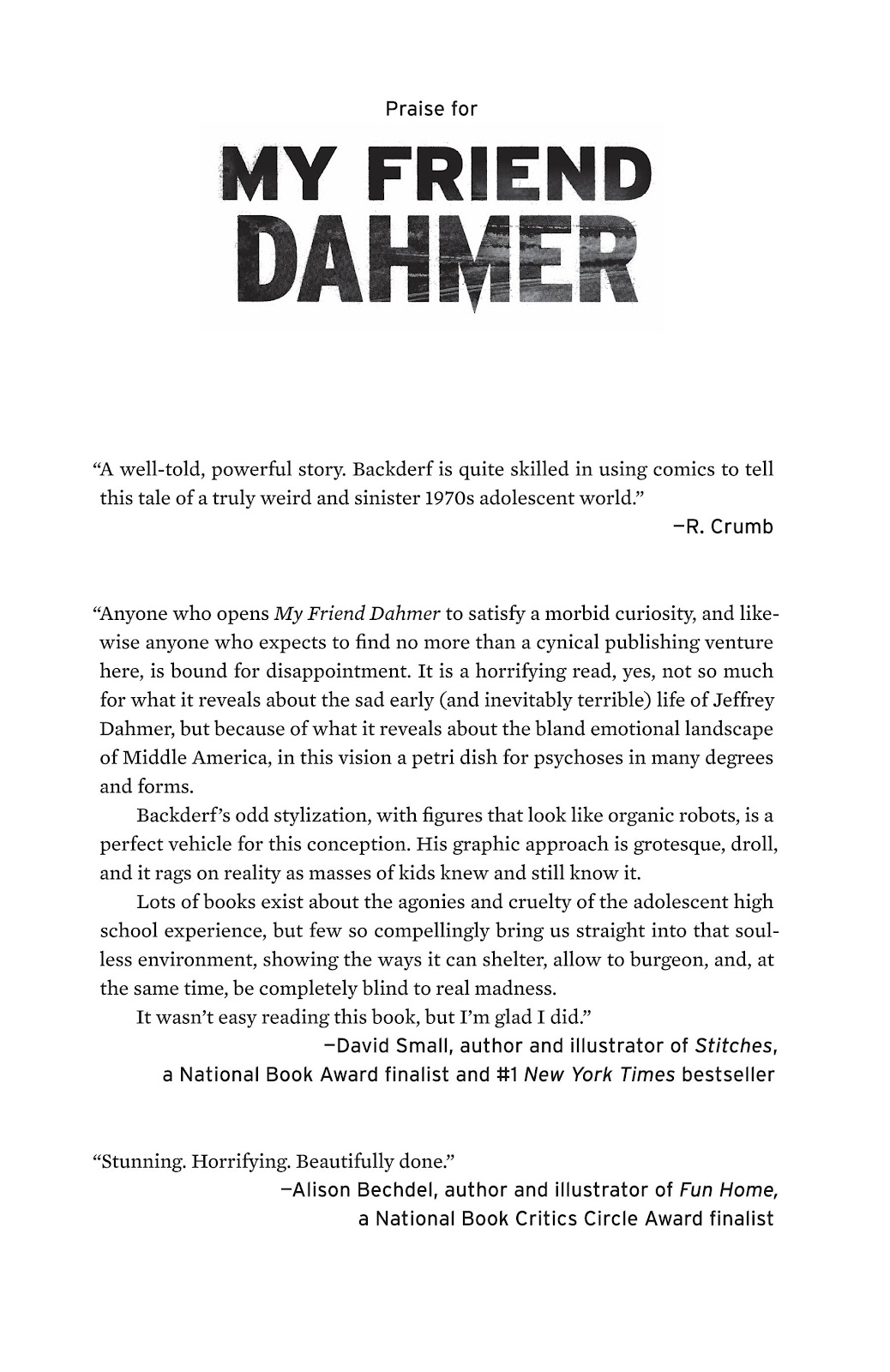 My Friend Dahmer issue Full - Page 4
