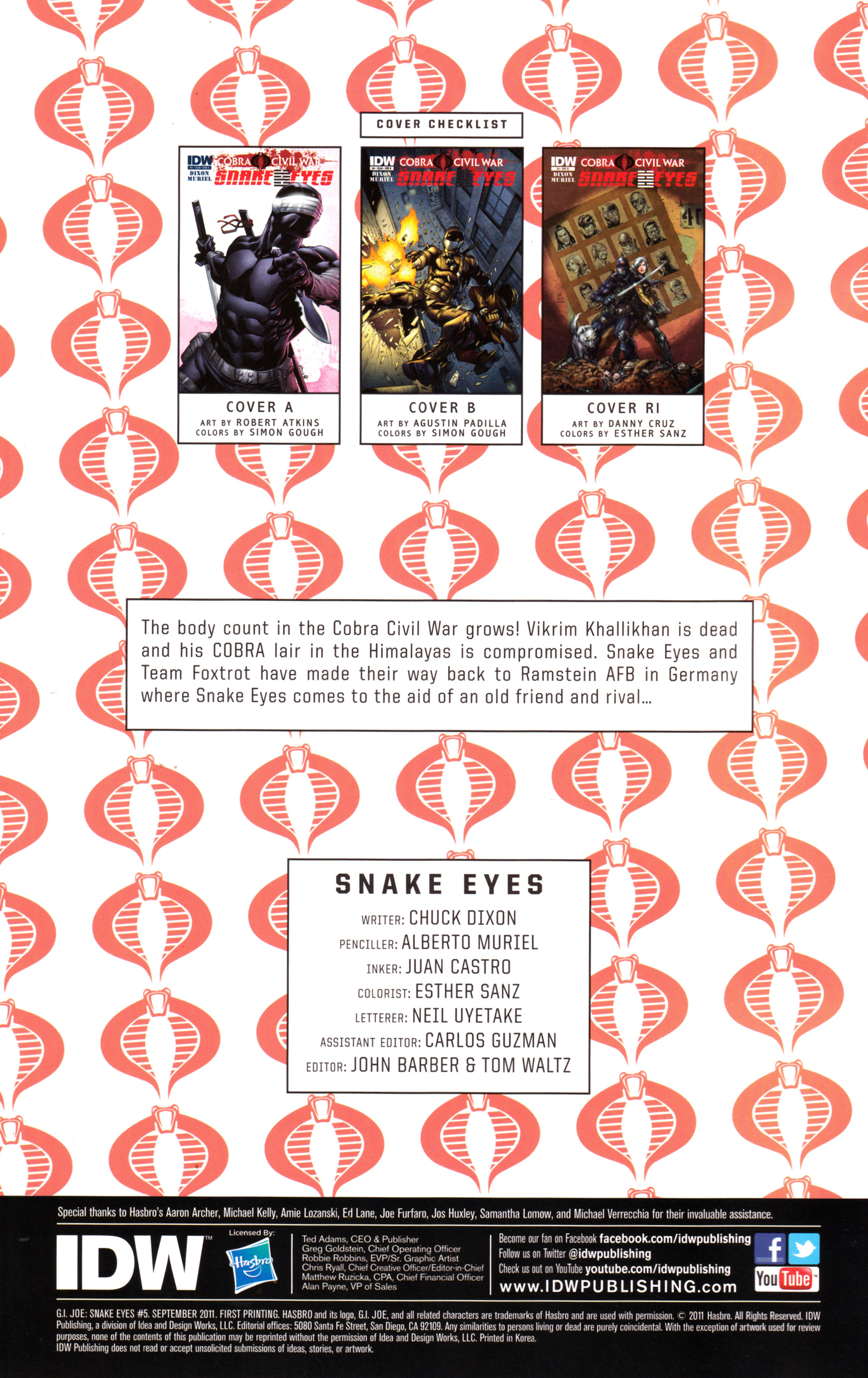 Read online G.I. Joe: Snake Eyes comic -  Issue #5 - 3