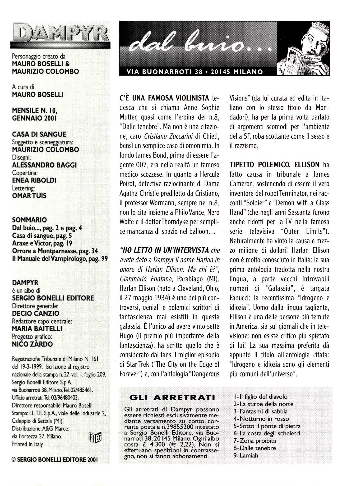 Read online Dampyr (2000) comic -  Issue #10 - 2