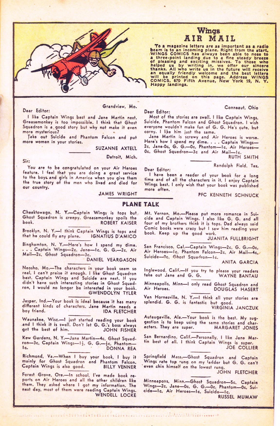 Read online Wings Comics comic -  Issue #96 - 19