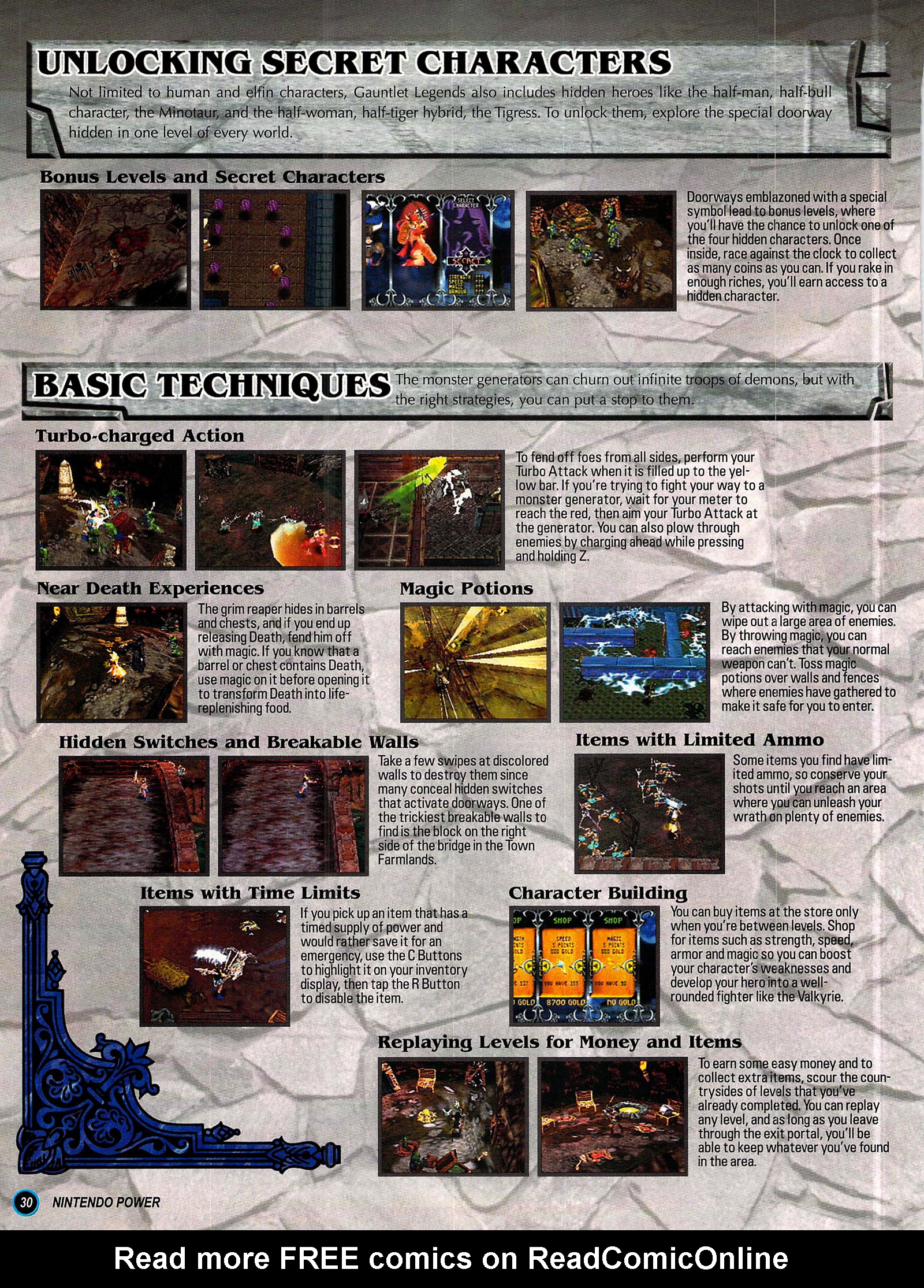 Read online Nintendo Power comic -  Issue #124 - 30