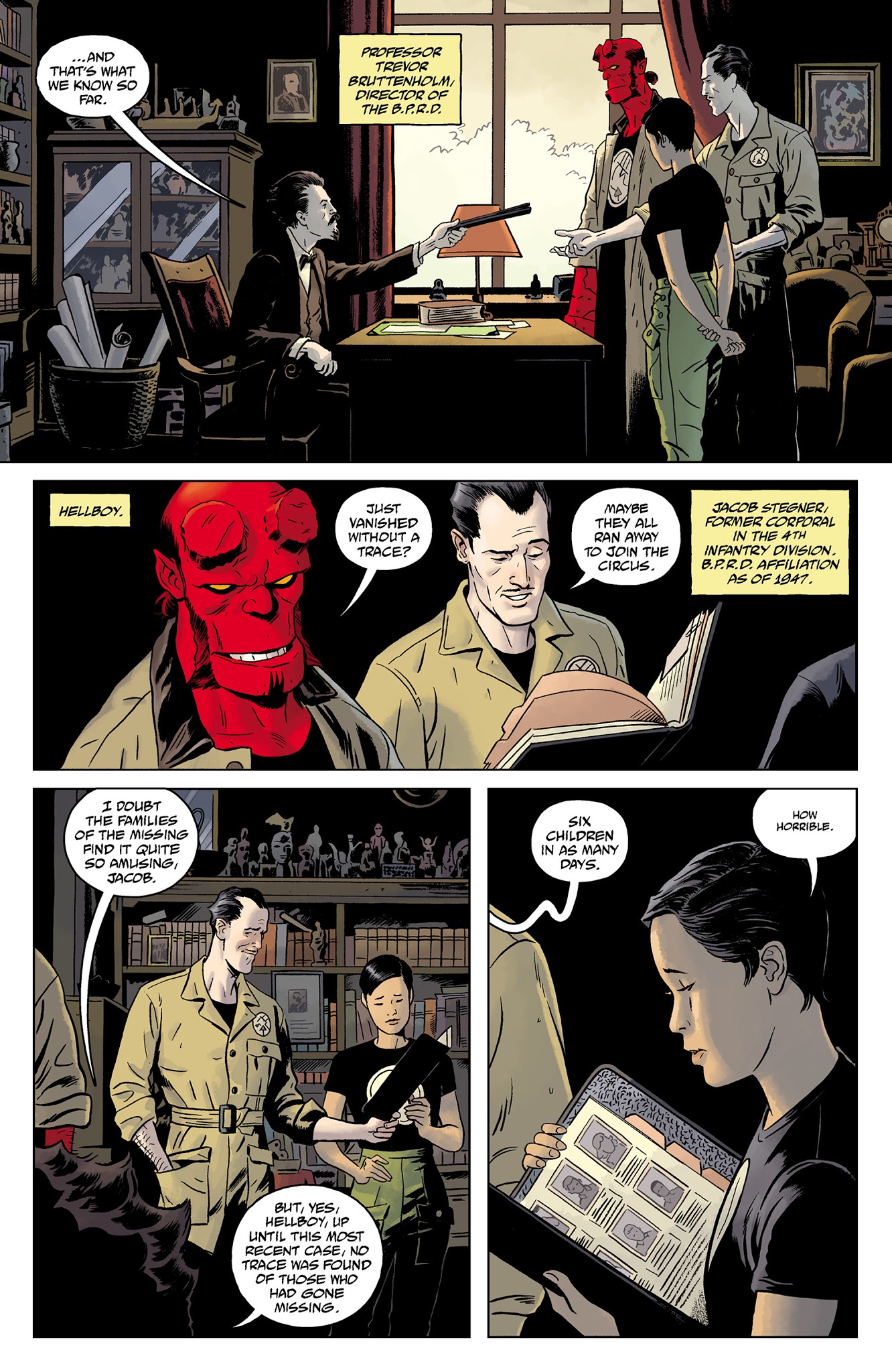 Read online Hellboy and the B.P.R.D.: 1953 - Beyond the Fences comic -  Issue #1 - 4