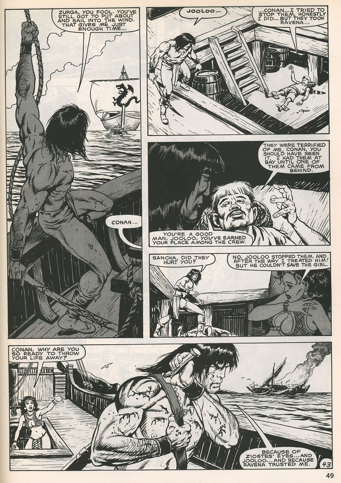 Read online The Savage Sword Of Conan comic -  Issue #129 - 47